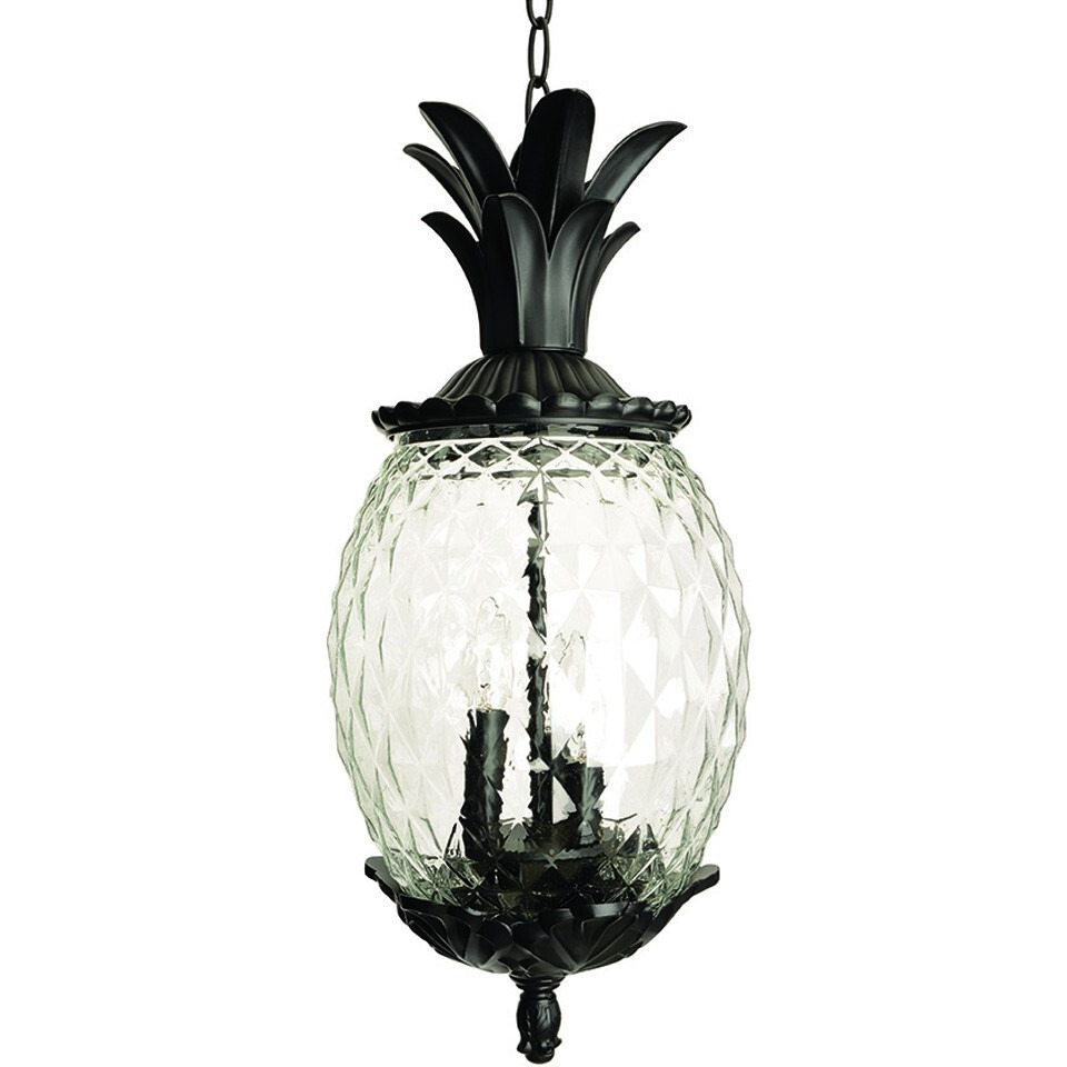 Lanai 3-Light Black Coral Hanging Light