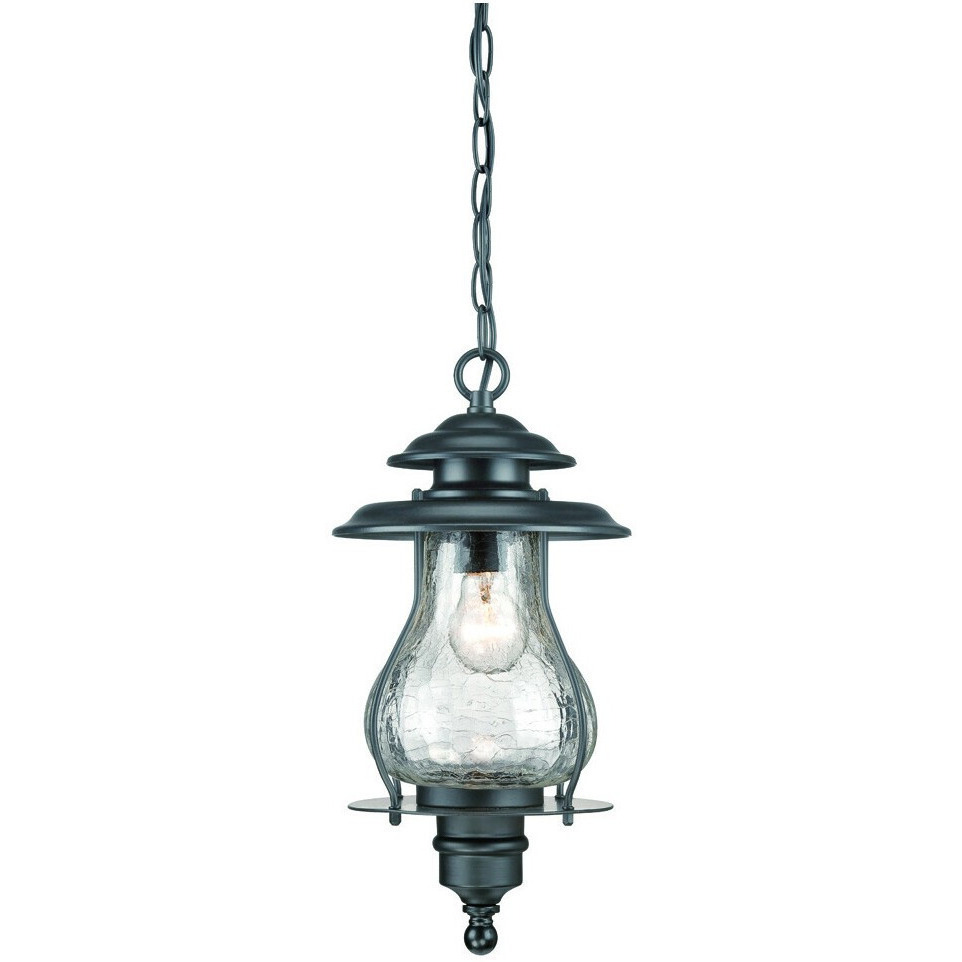Matte Black Oil Lantern Hanging Light