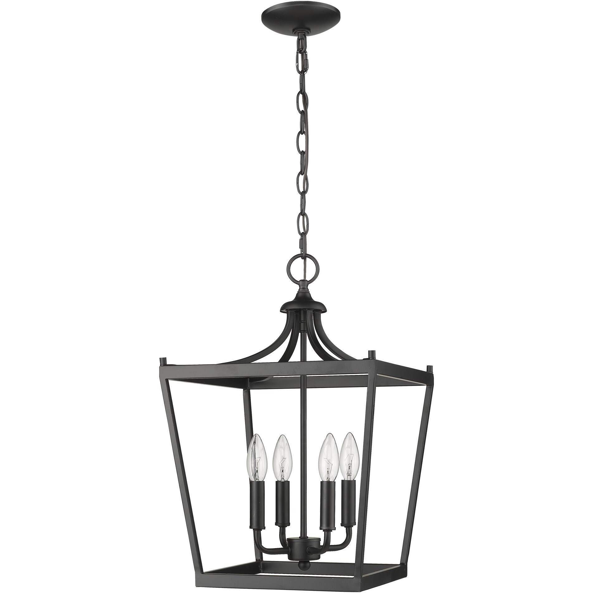 Kennedy 4-Light Matte Black Pendant