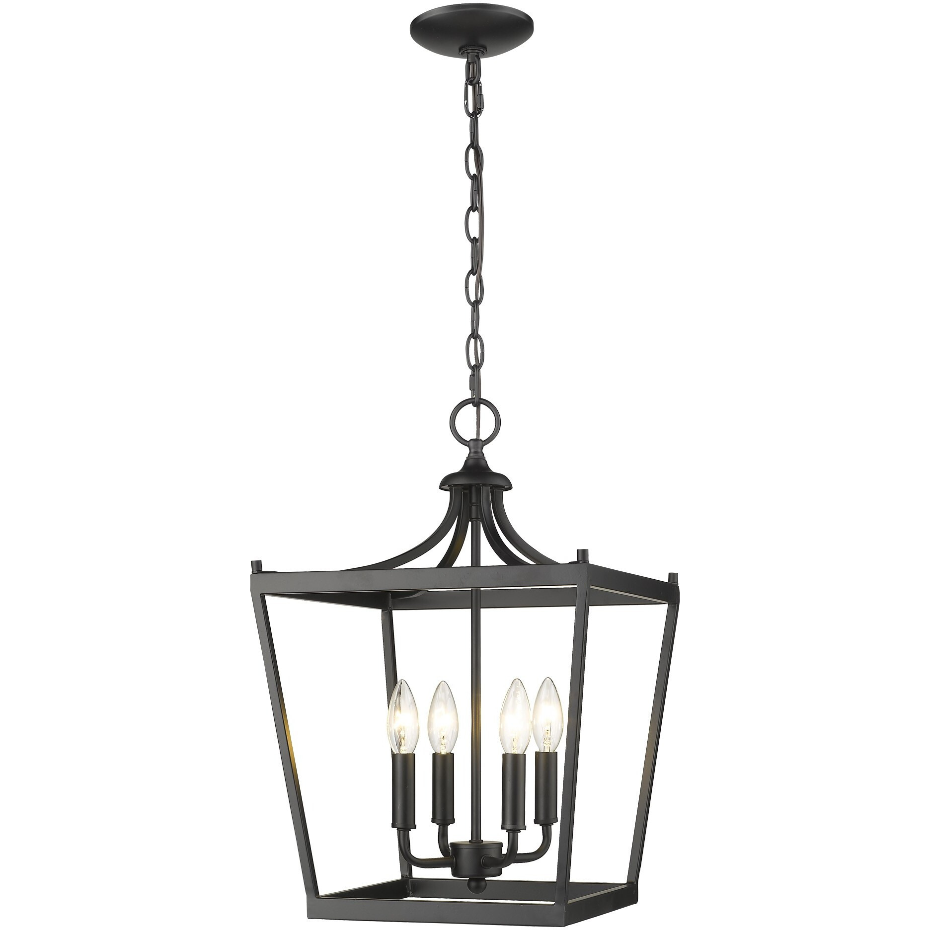 Kennedy 4-Light Matte Black Pendant