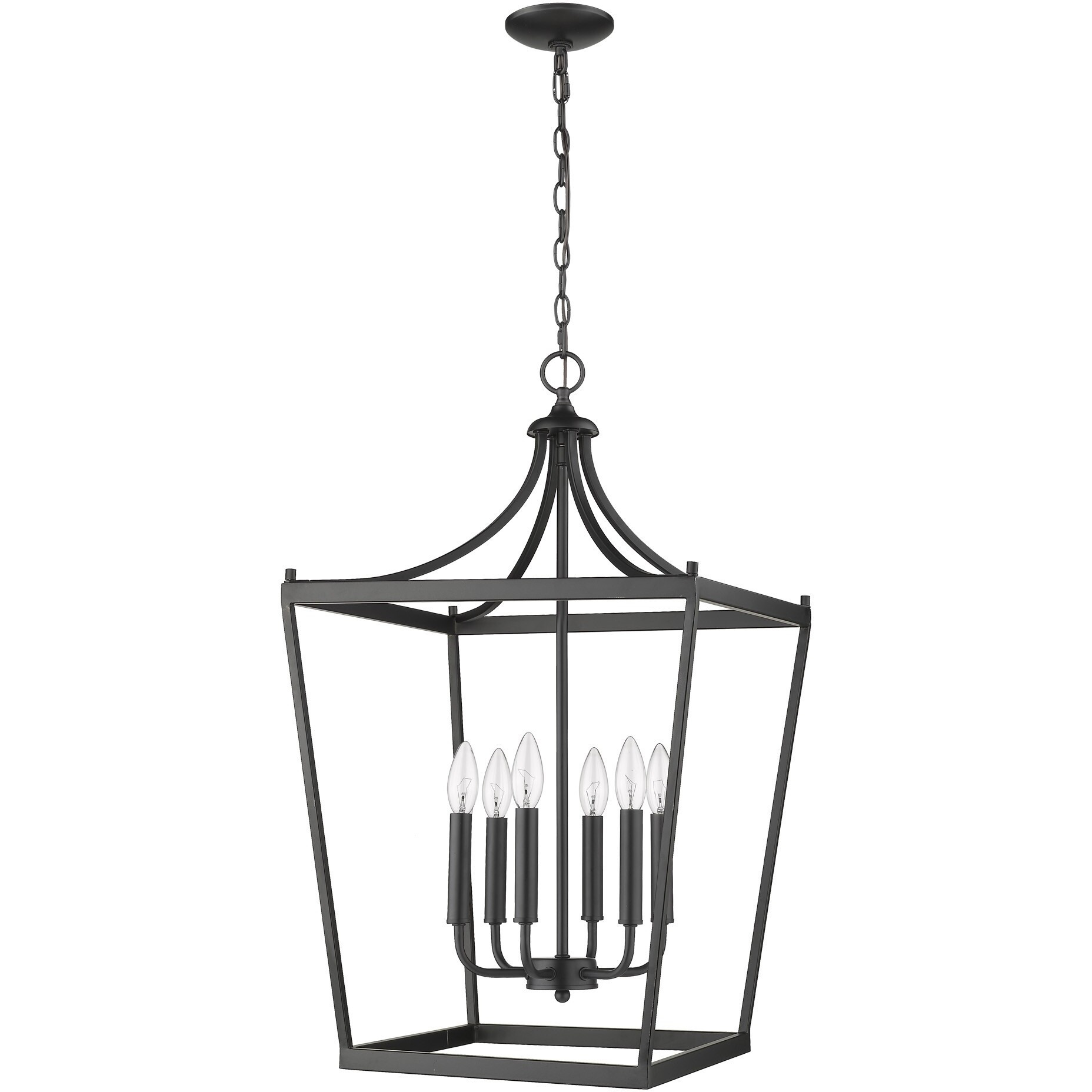 Kennedy 6-Light Matte Black Pendant