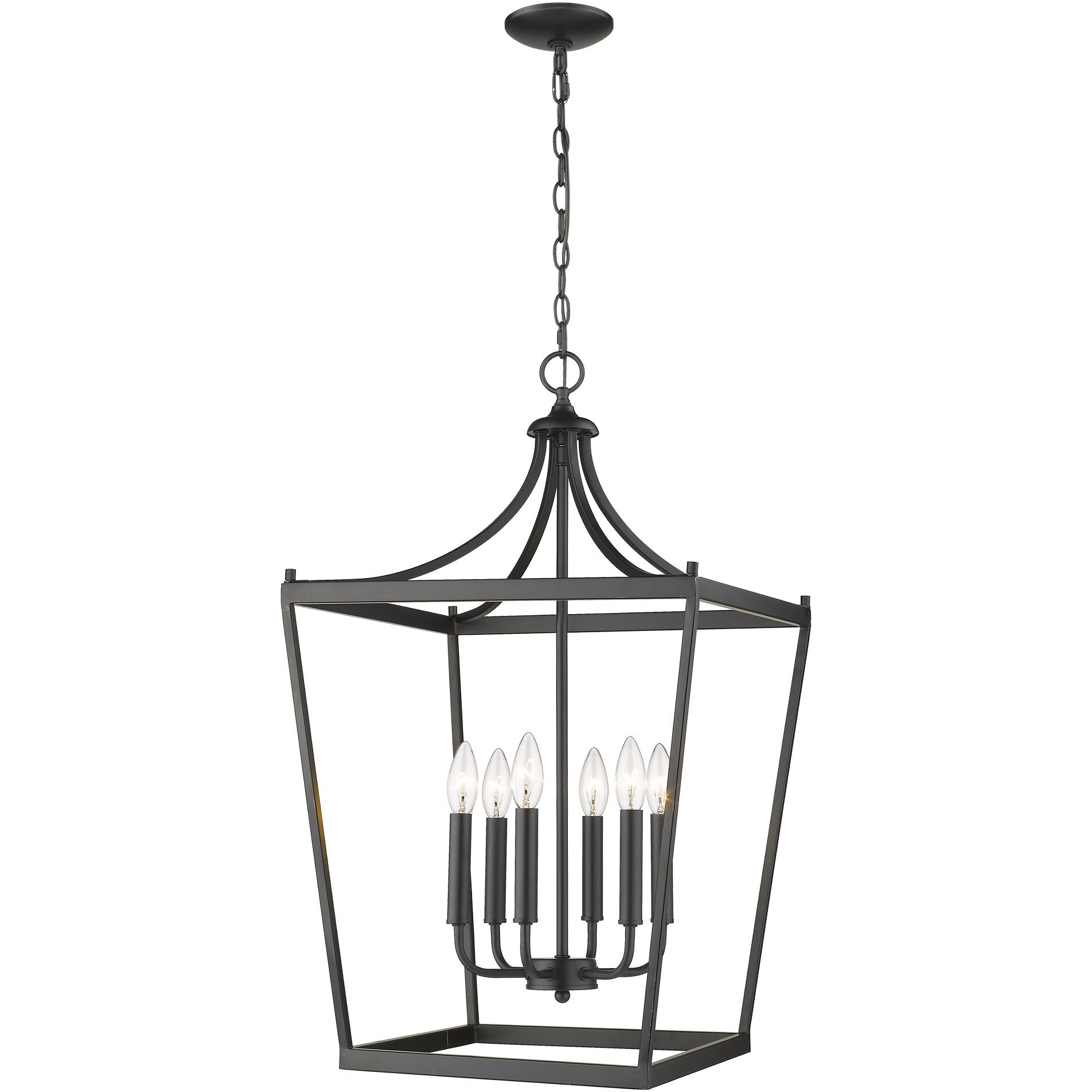 Kennedy 6-Light Matte Black Pendant