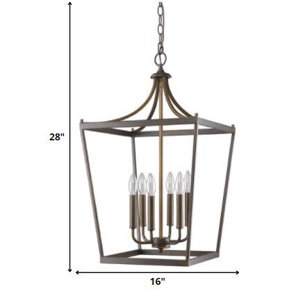 Kennedy 6-Light Oil-Rubbed Bronze Foyer Pendant