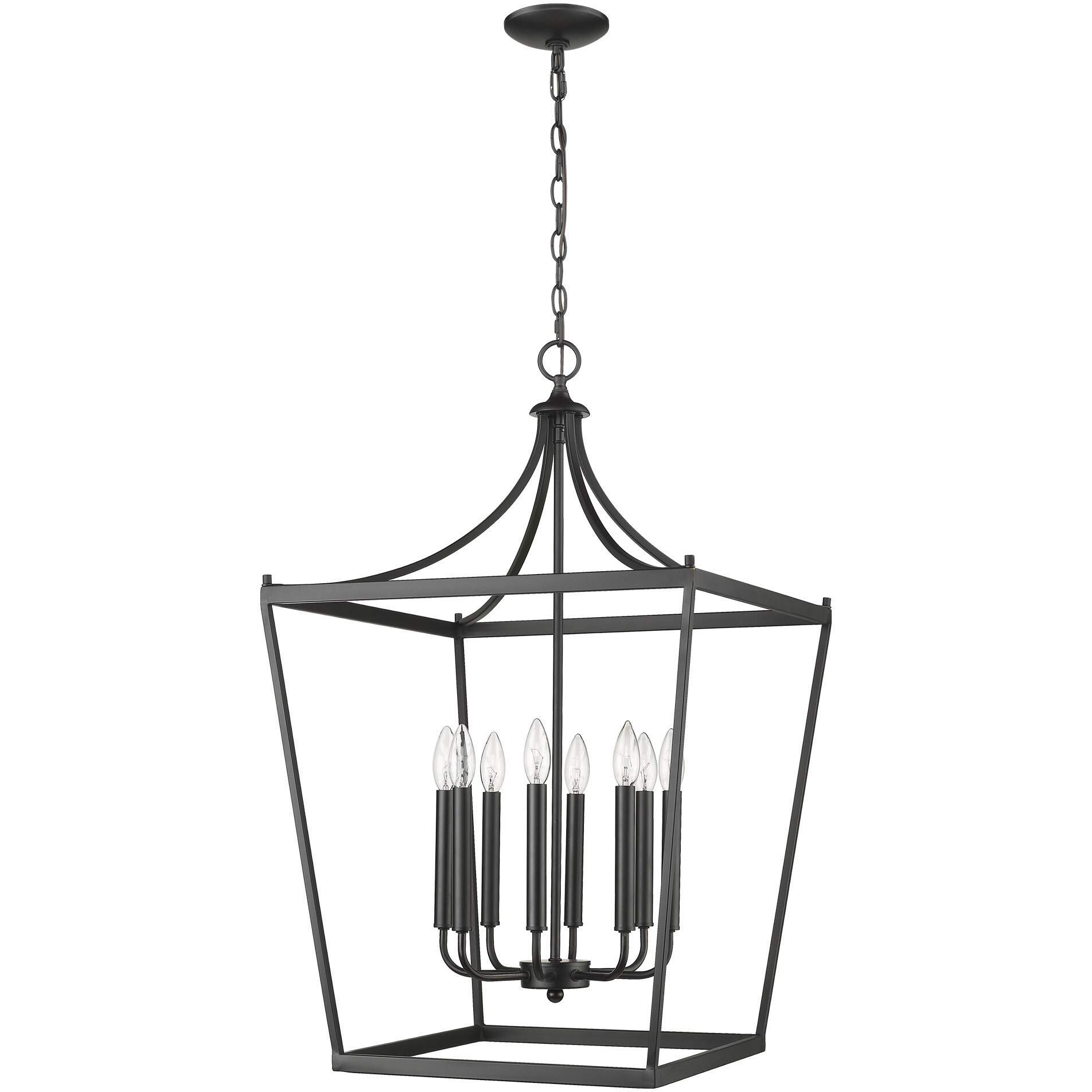 Kennedy 8-Light Matte Black Pendant