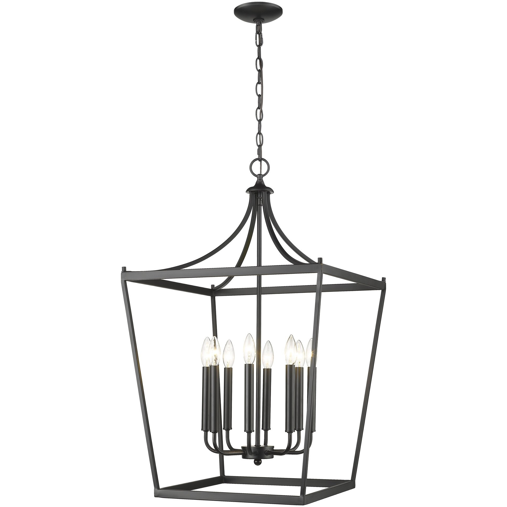 Kennedy 8-Light Matte Black Pendant