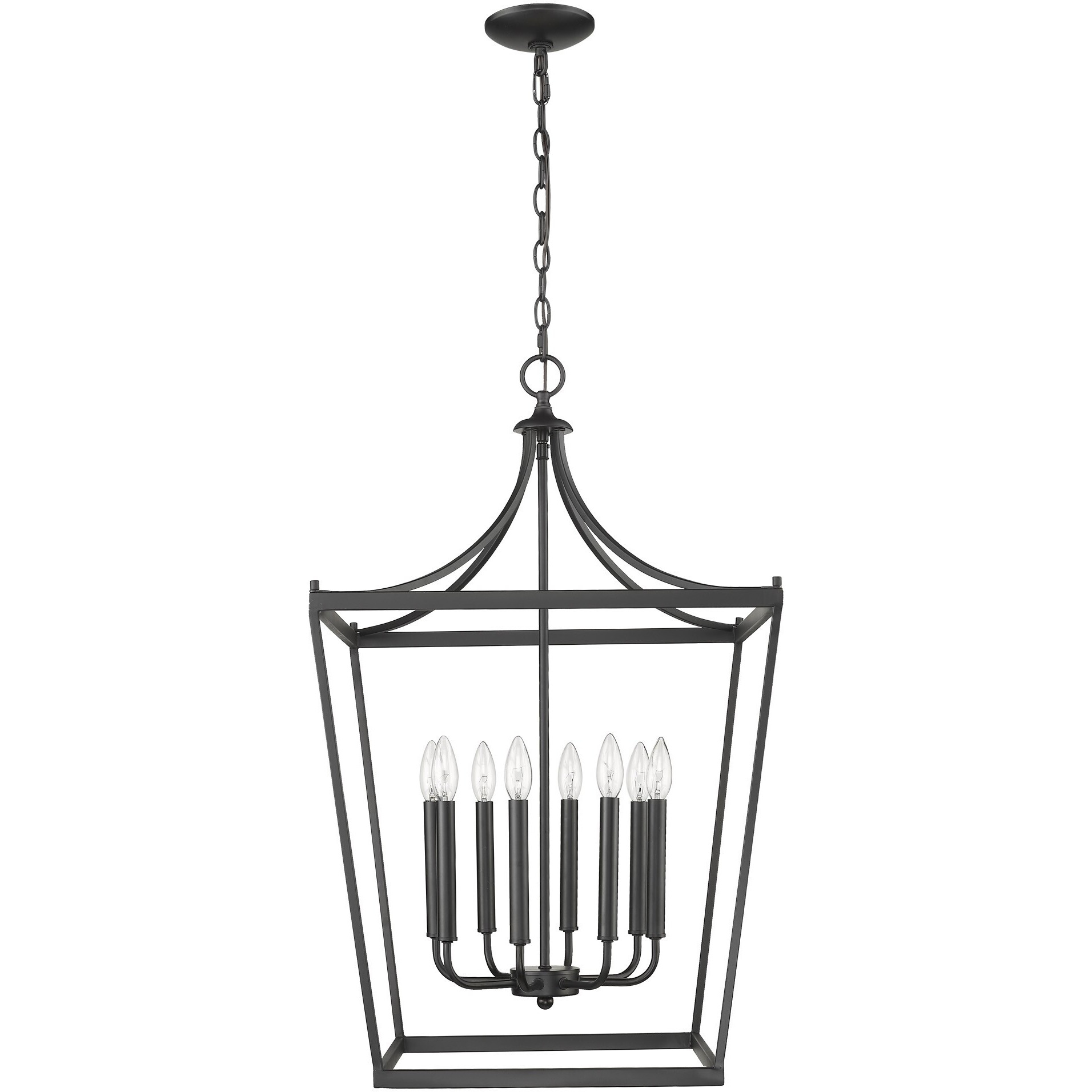 Kennedy 8-Light Matte Black Pendant