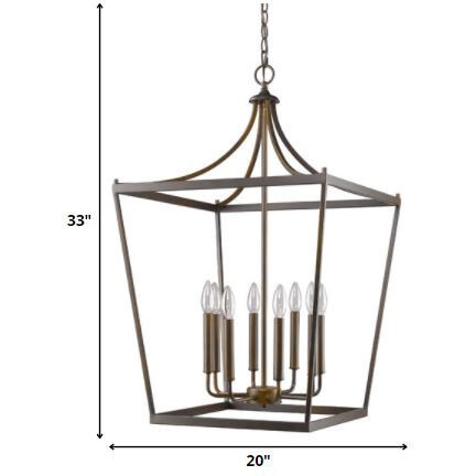 Kennedy 8-Light Oil-Rubbed Bronze Foyer Pendant