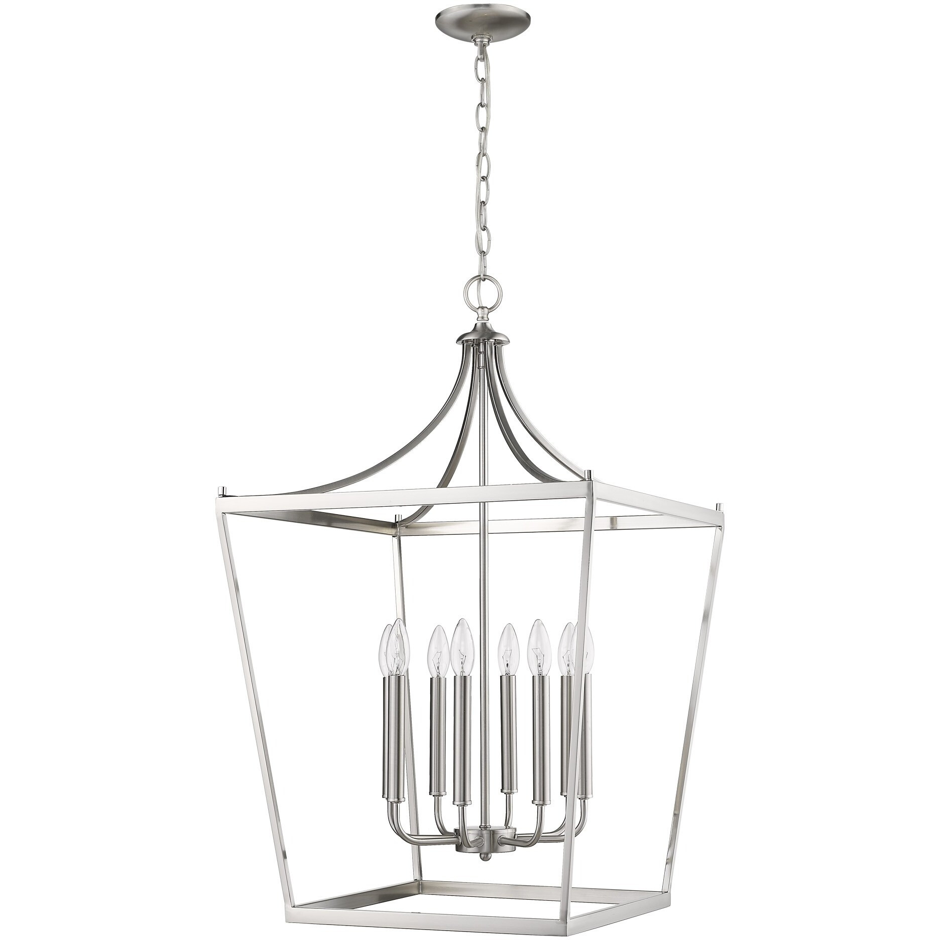 Kennedy 8-Light Satin Nickel Pendant