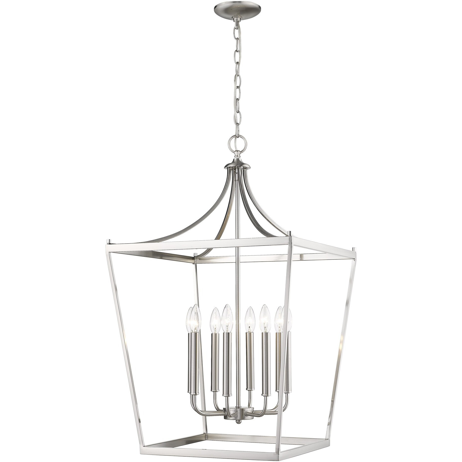Kennedy 8-Light Satin Nickel Pendant