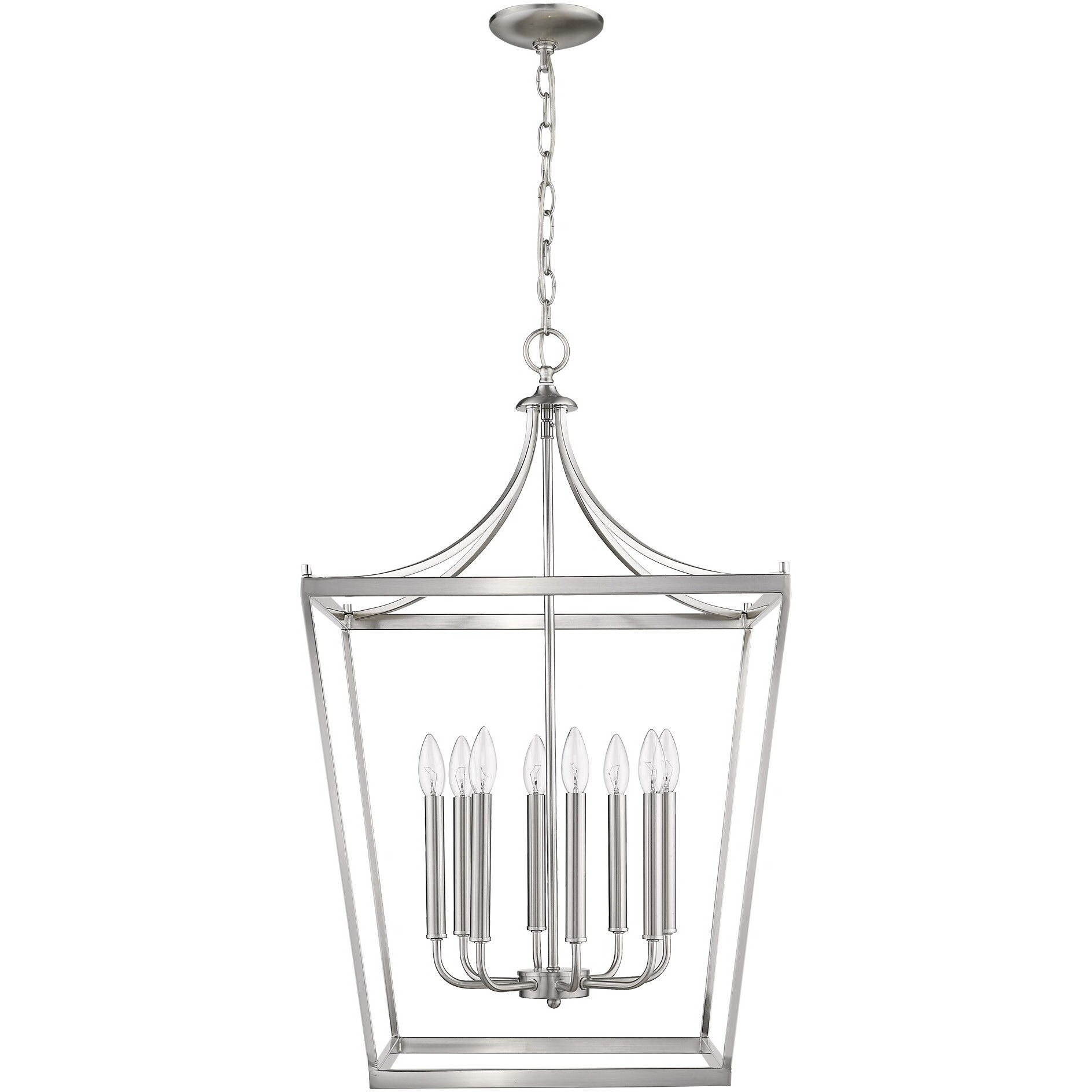 Kennedy 8-Light Satin Nickel Pendant