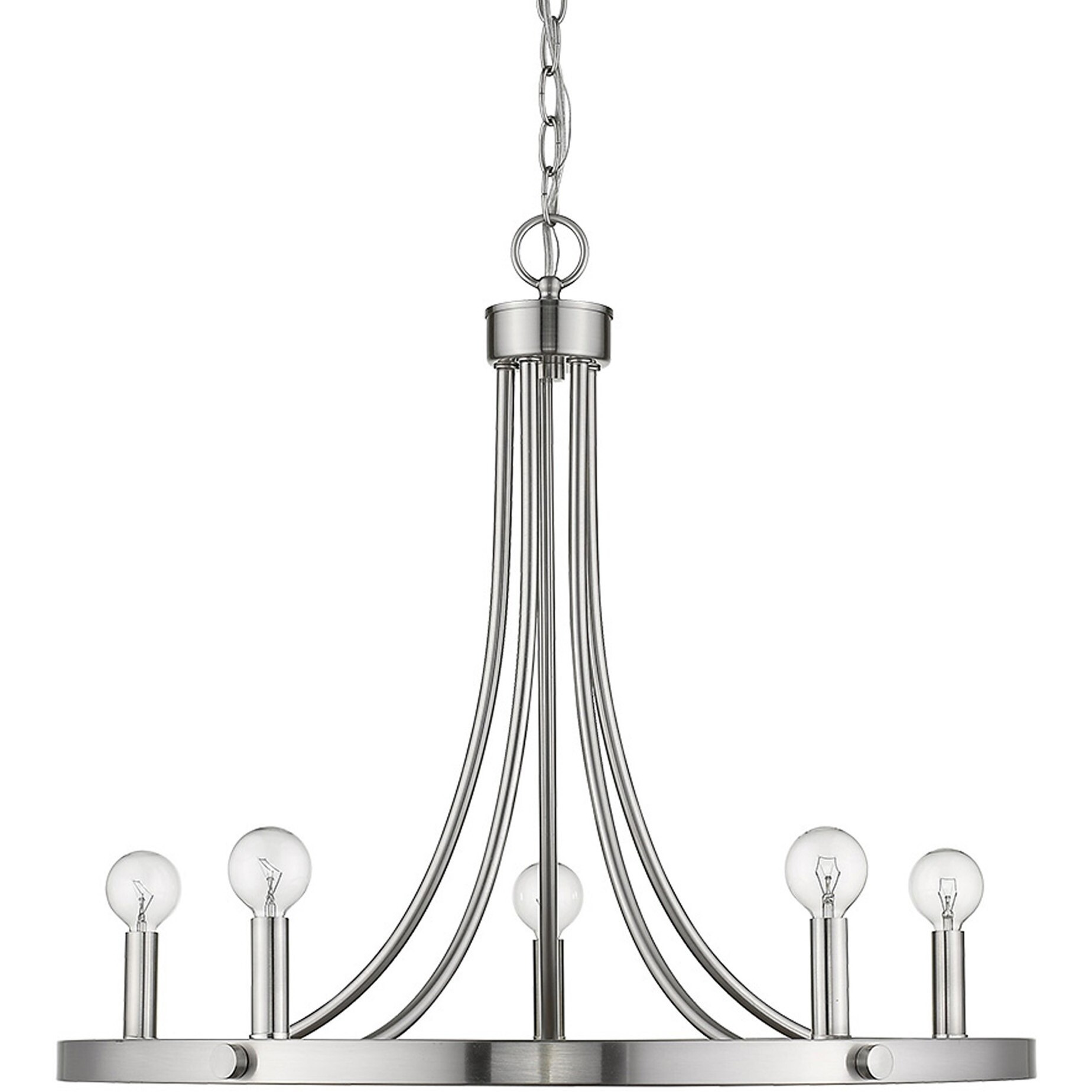 Sawyer 5-Light Satin Nickel Chandelier