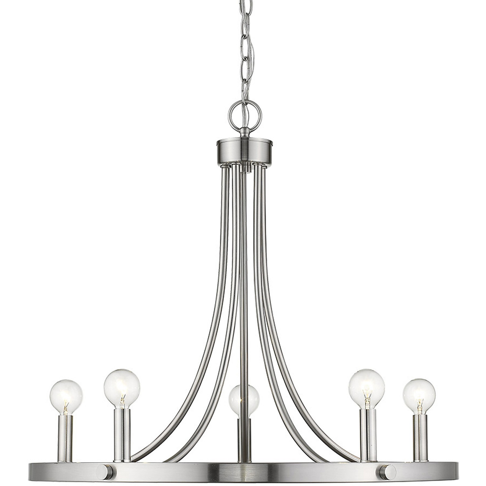 Sawyer 5-Light Satin Nickel Chandelier