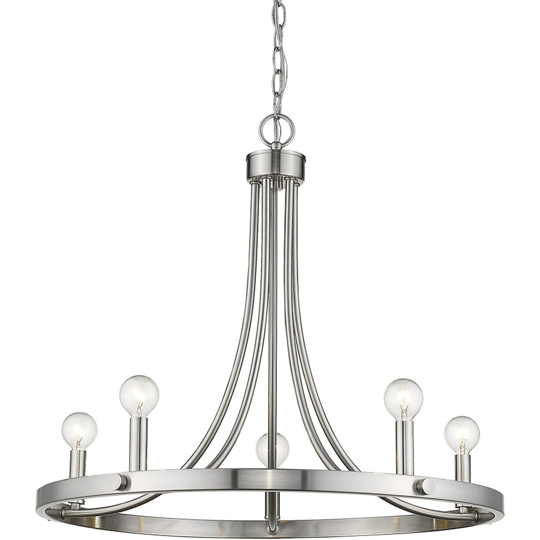 Sawyer 5-Light Satin Nickel Chandelier