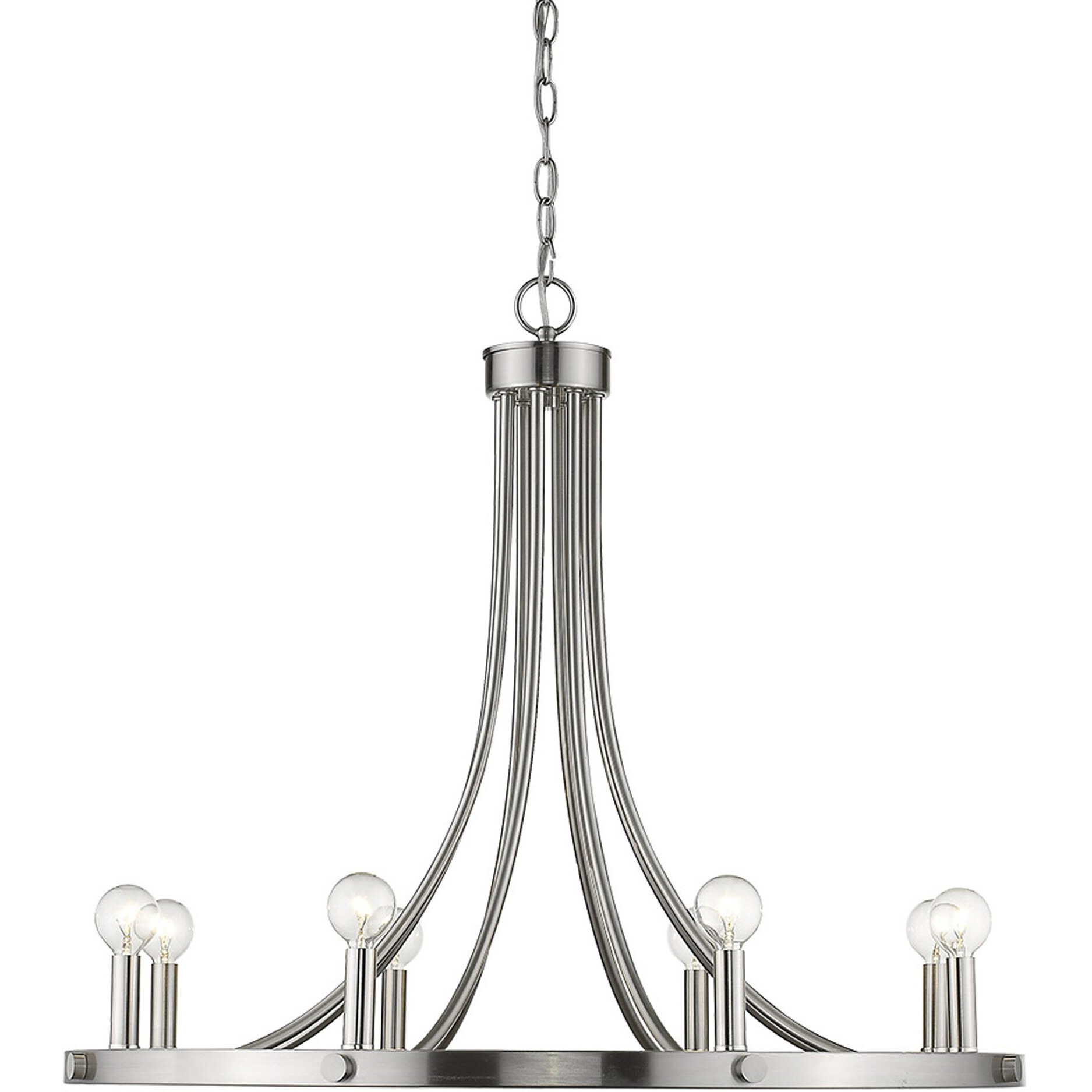 Sawyer 8-Light Satin Nickel Chandelier