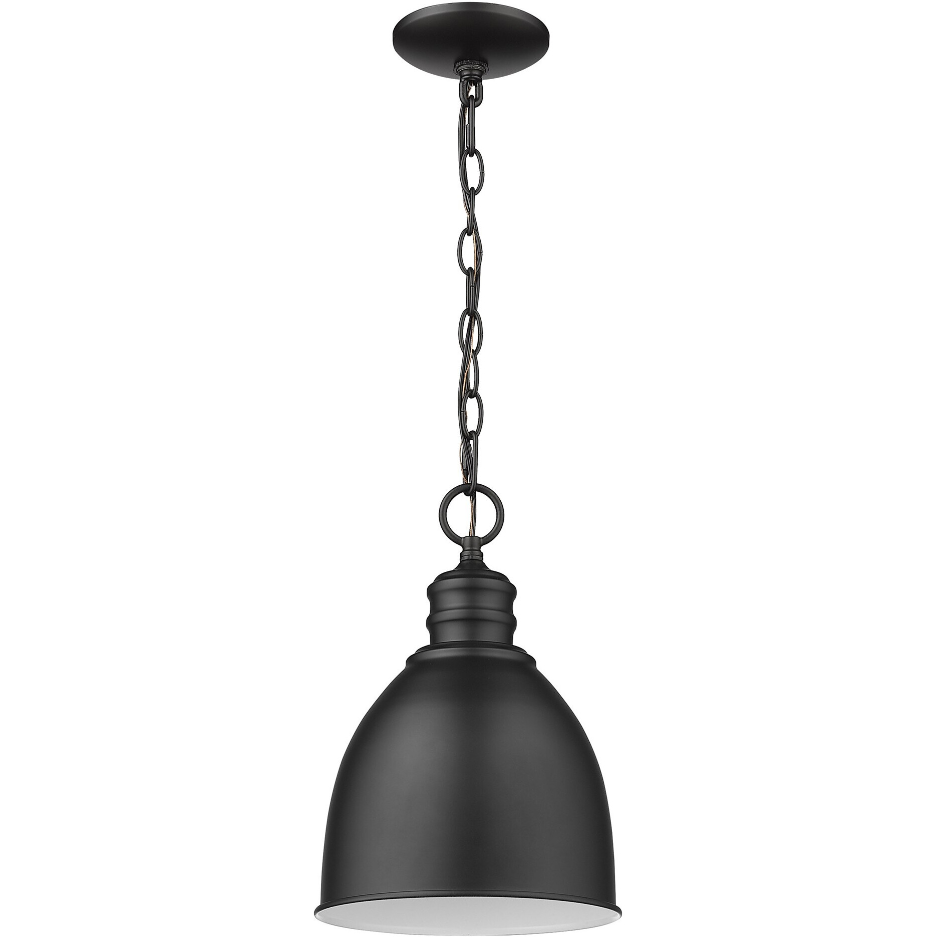 Minimalist Black Metal Pendant Hanging Light