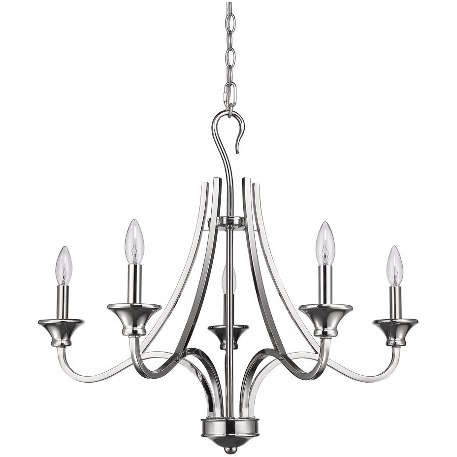 Michelle 5-Light Polished Nickel Chandelier