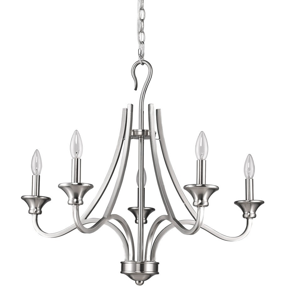 Michelle 5-Light Satin Nickel Chandelier