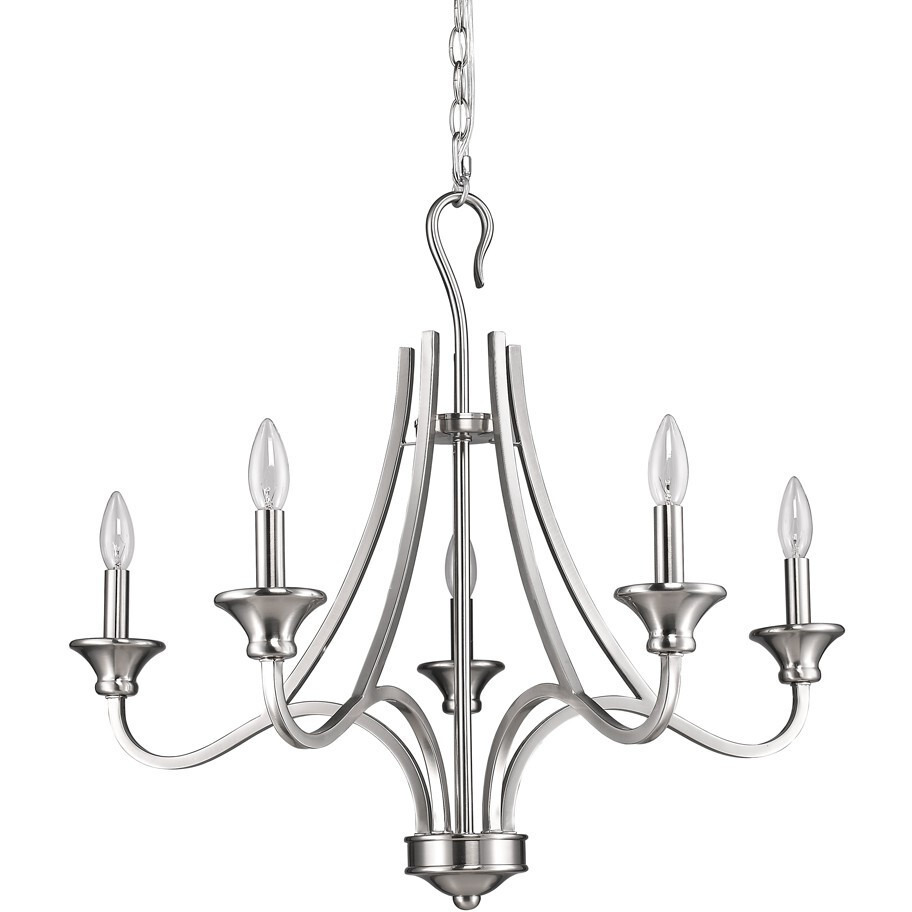 Michelle 5-Light Satin Nickel Chandelier