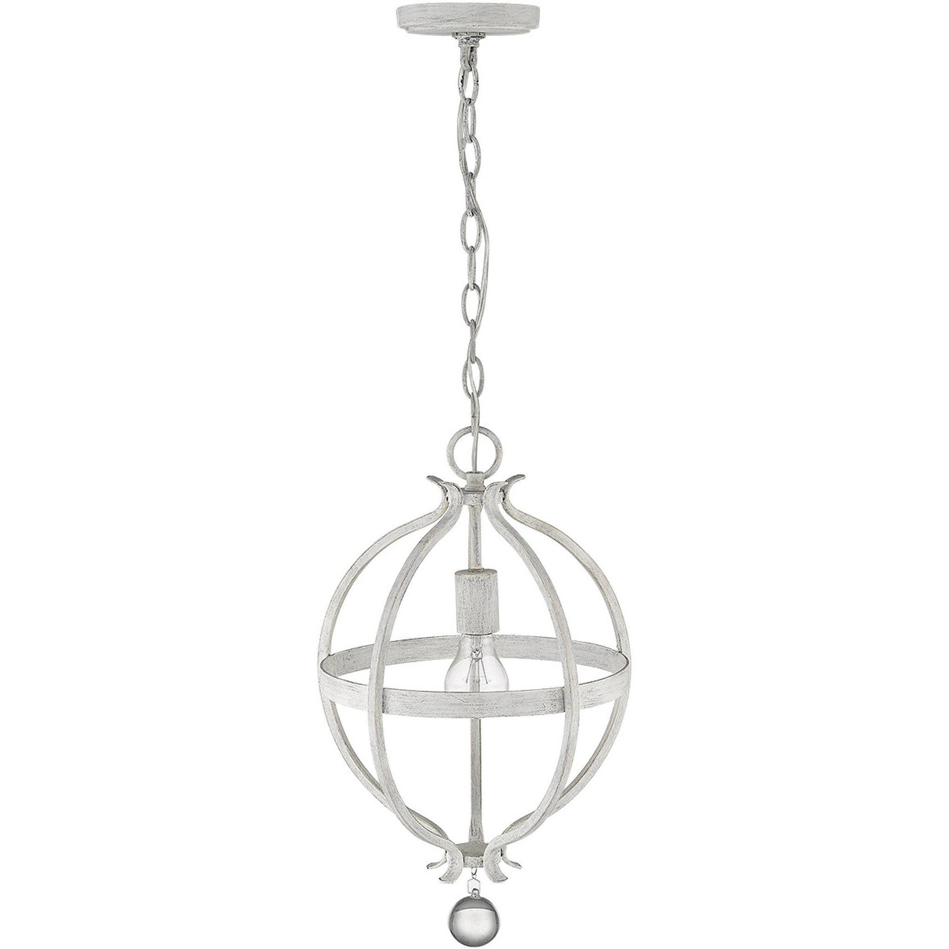 Callie 1-Light Country White Pendant