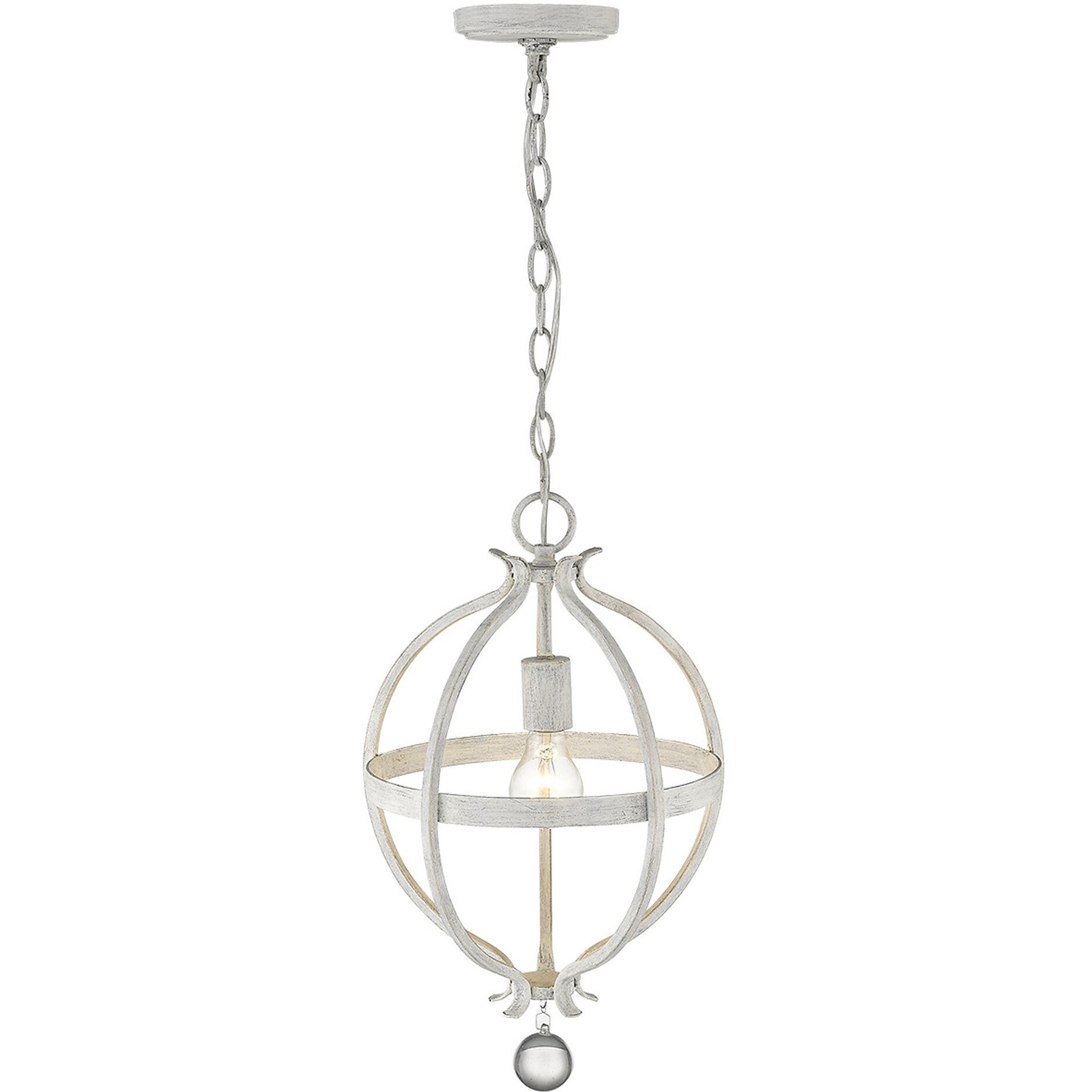 Callie 1-Light Country White Pendant