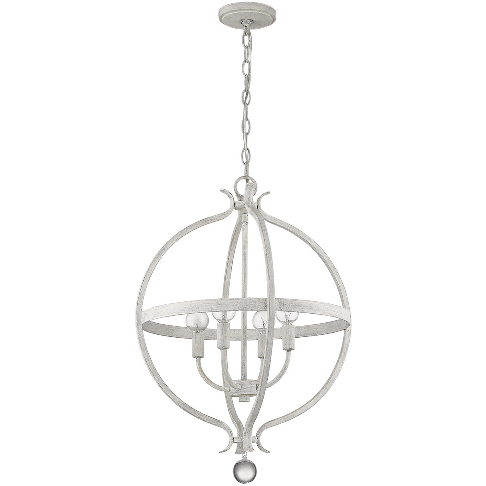 Callie 4-Light Country White Pendant