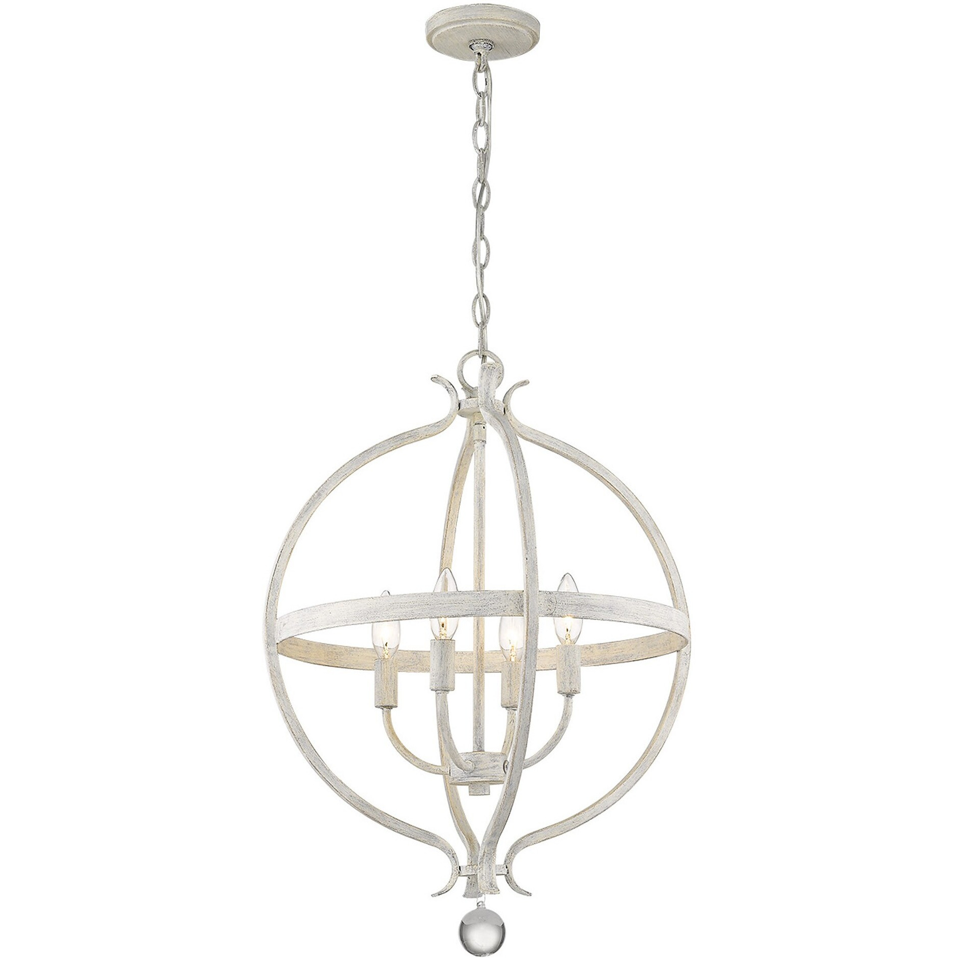 Callie 4-Light Country White Pendant