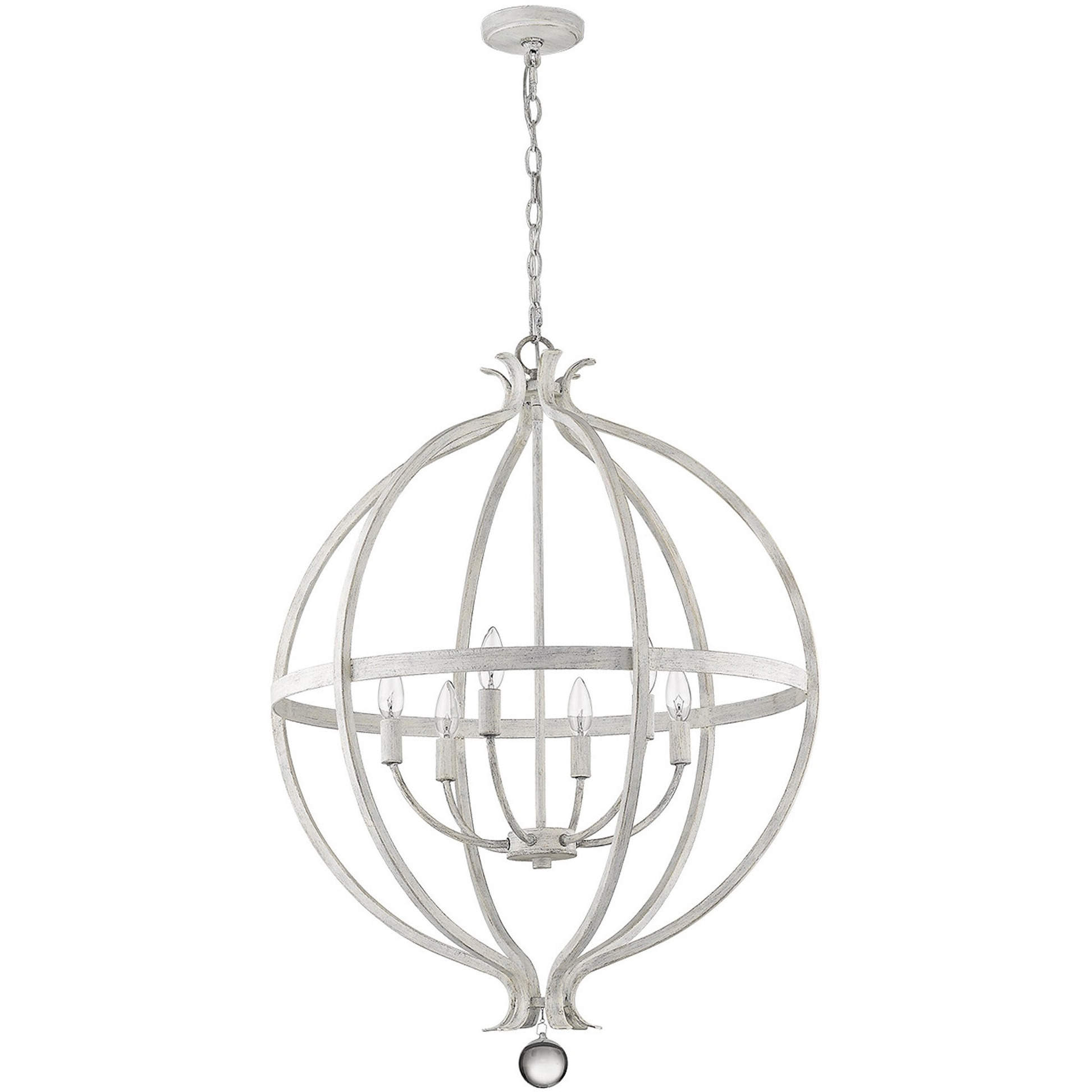 Callie 6-Light Country White Pendant