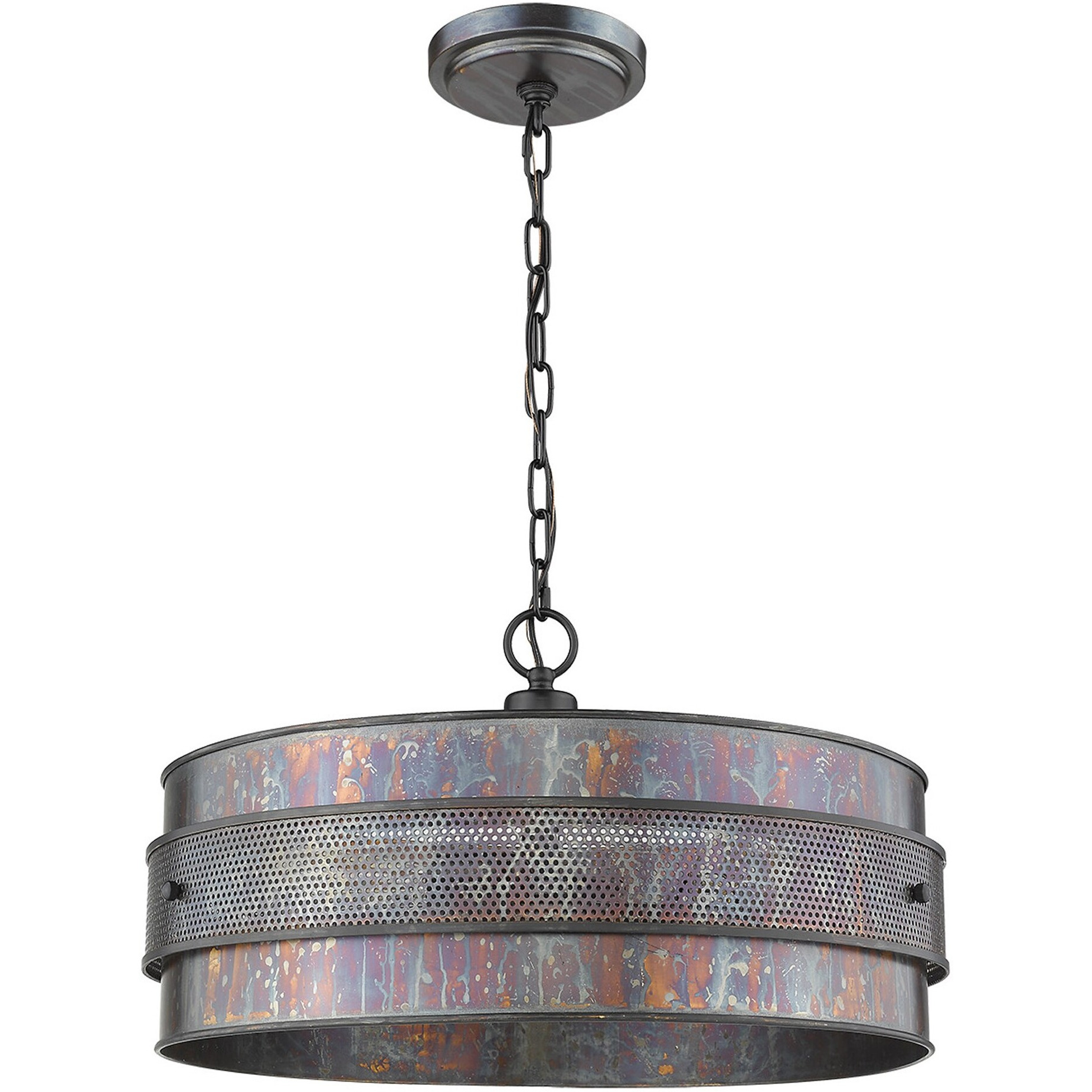 Ryker 3-Light Bronze Patina Pendant