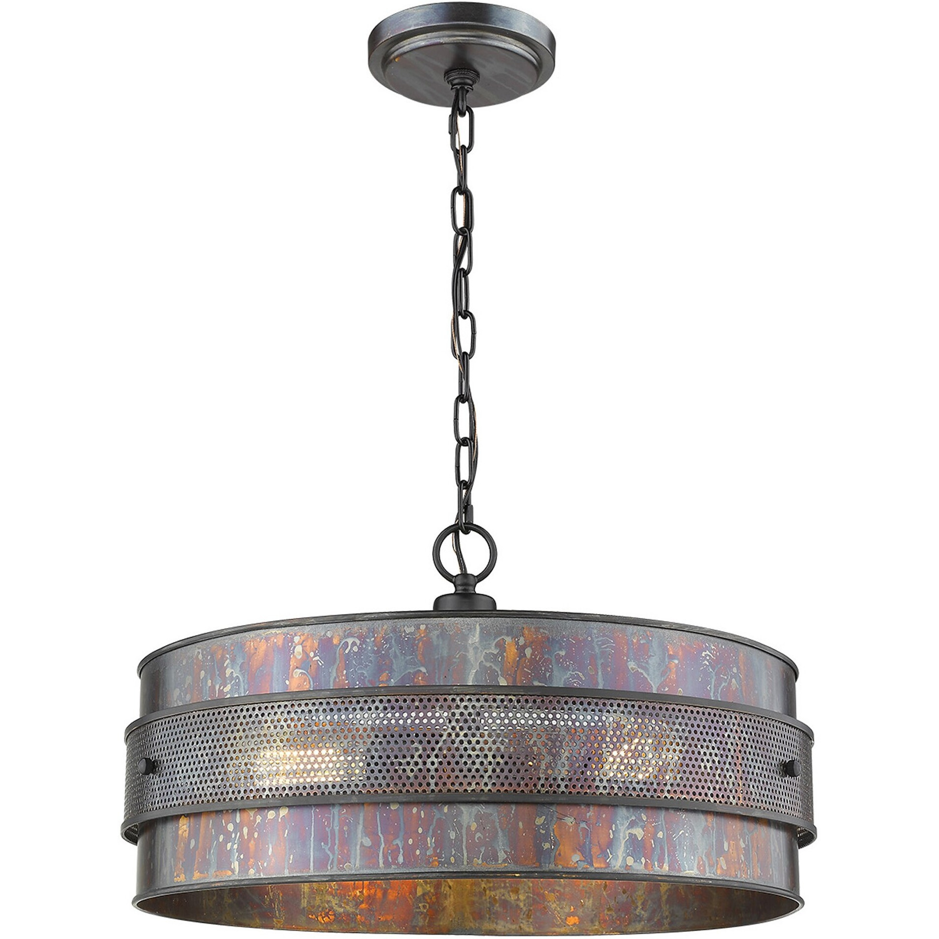 Ryker 3-Light Bronze Patina Pendant
