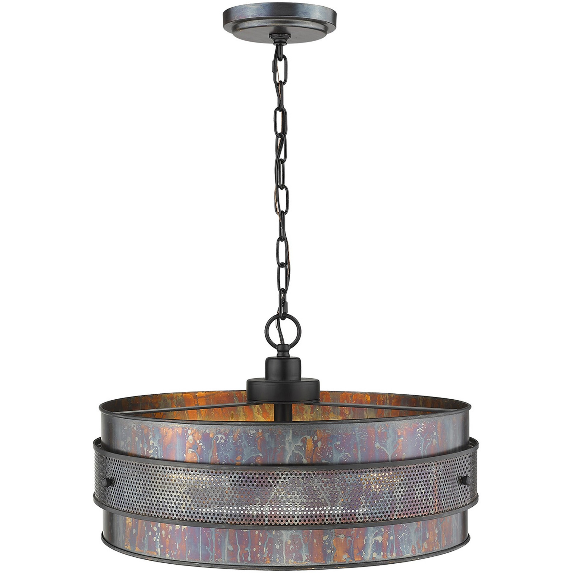Ryker 3-Light Bronze Patina Pendant