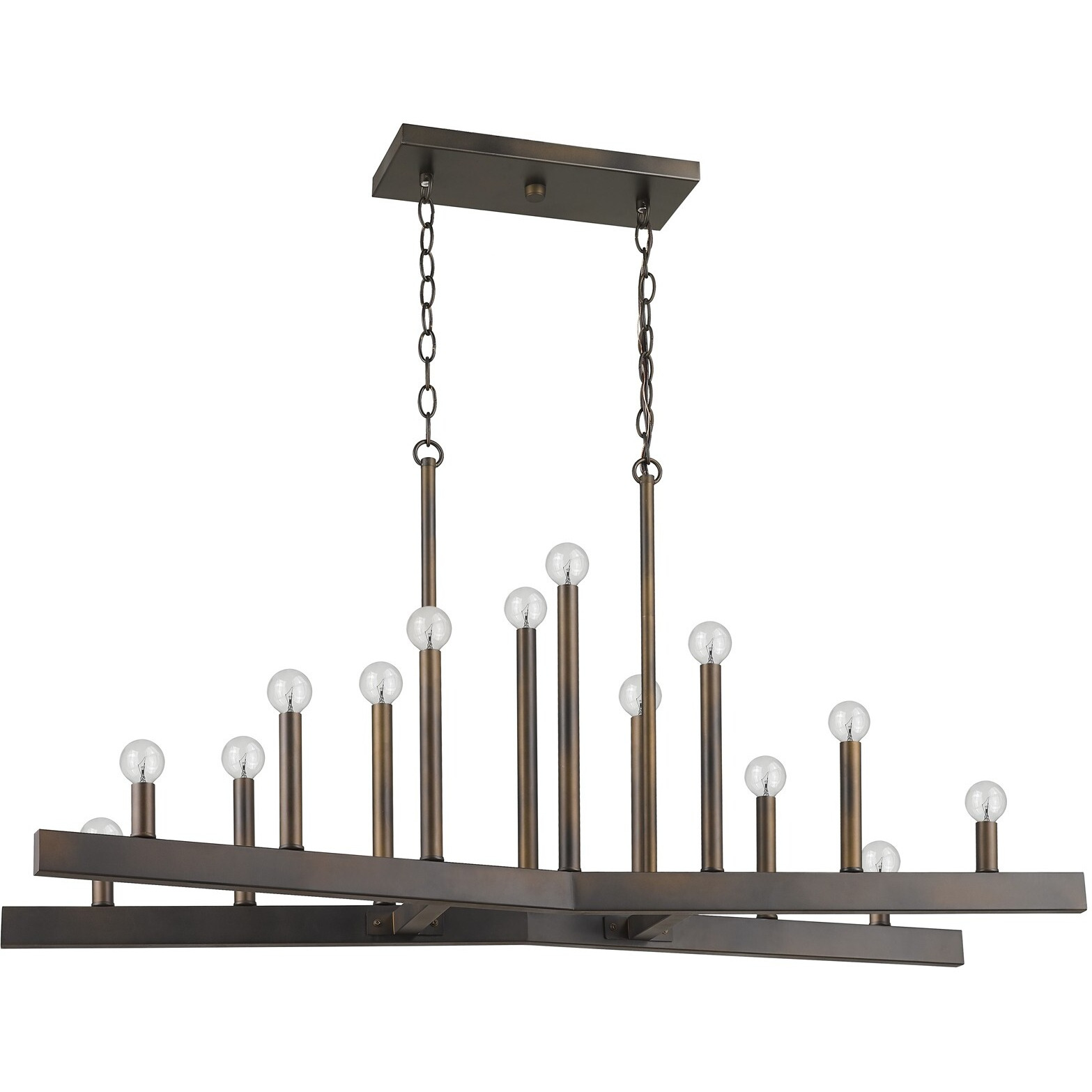 Fallon 14-Light Oil-Rubbed Bronze Island Pendant