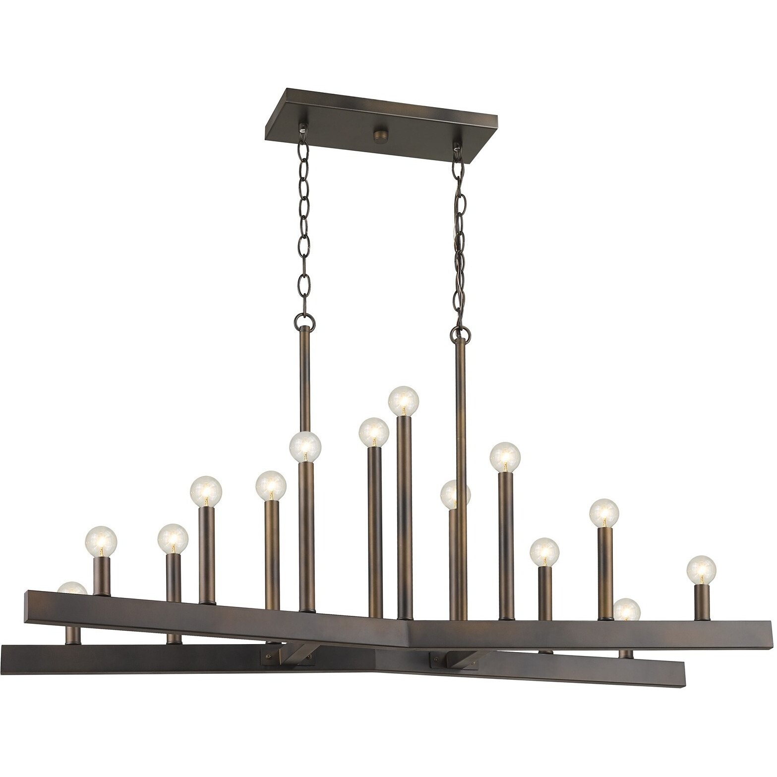 Fallon 14-Light Oil-Rubbed Bronze Island Pendant
