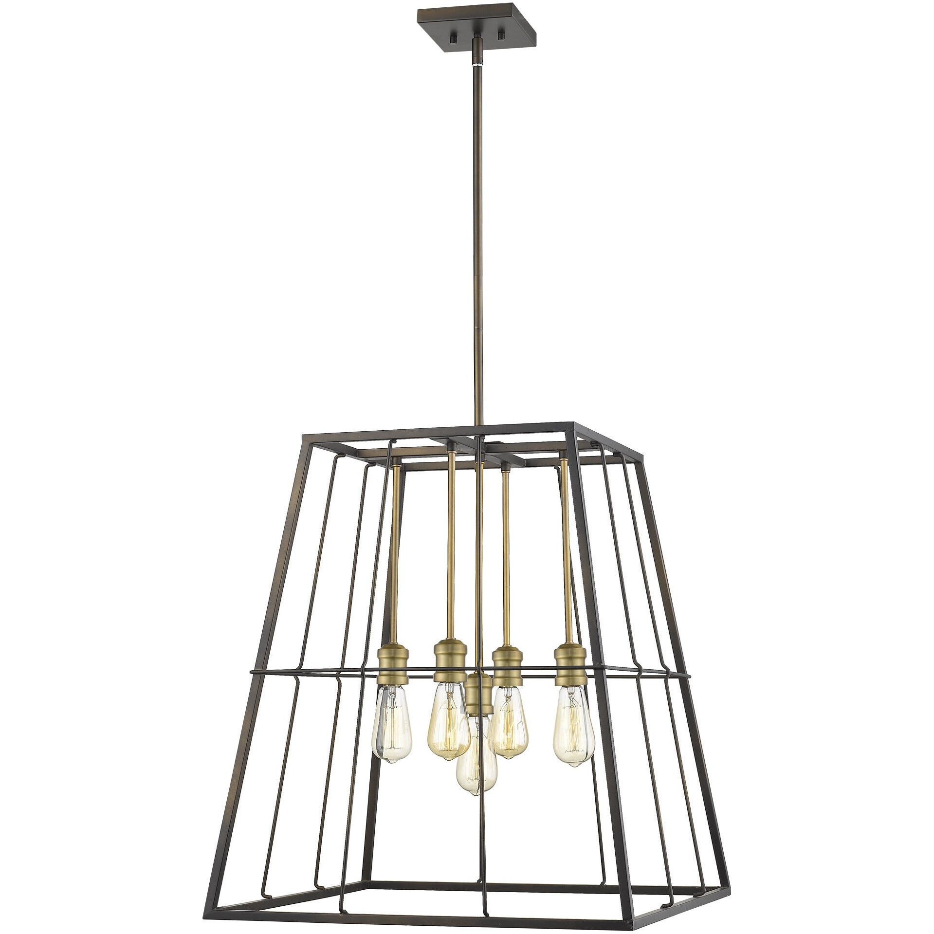 Charley 5-Light Oil-Rubbed Bronze Pendant