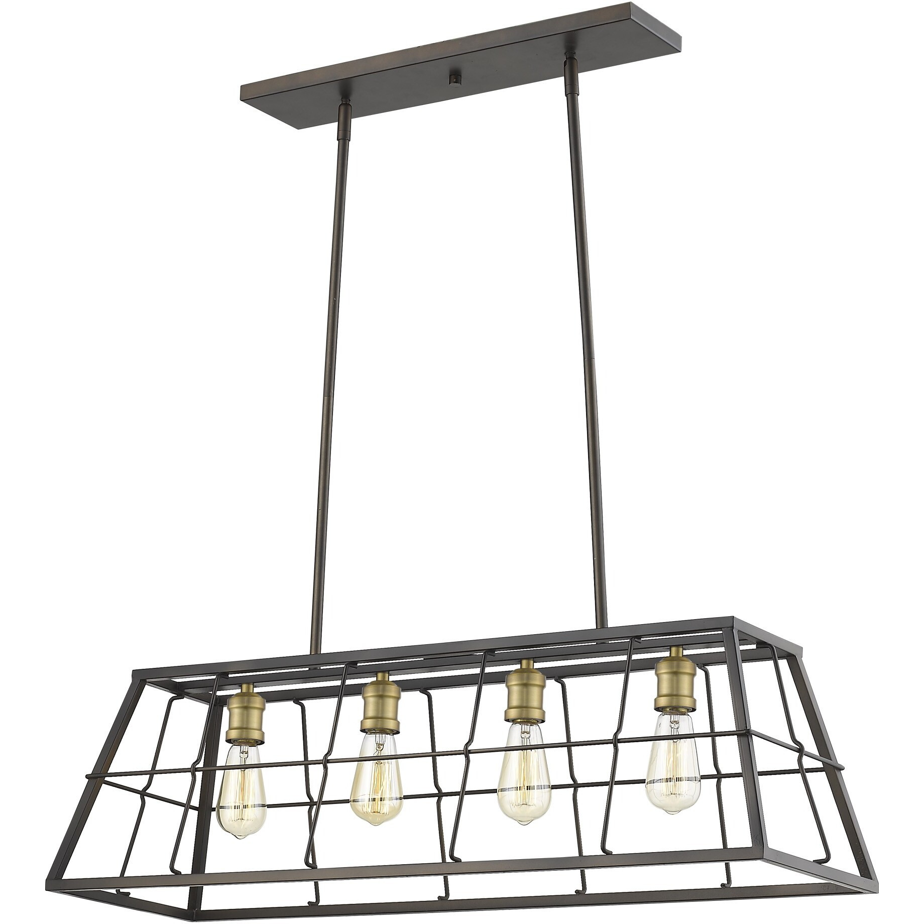 Charley 4-Light Oil-Rubbed Bronze Pendant