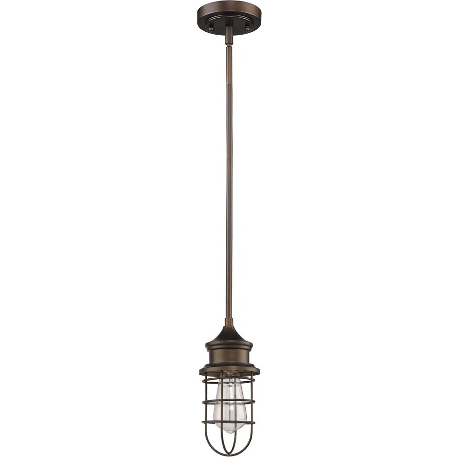 Antique Bronze Cage Pendant Hanging Light