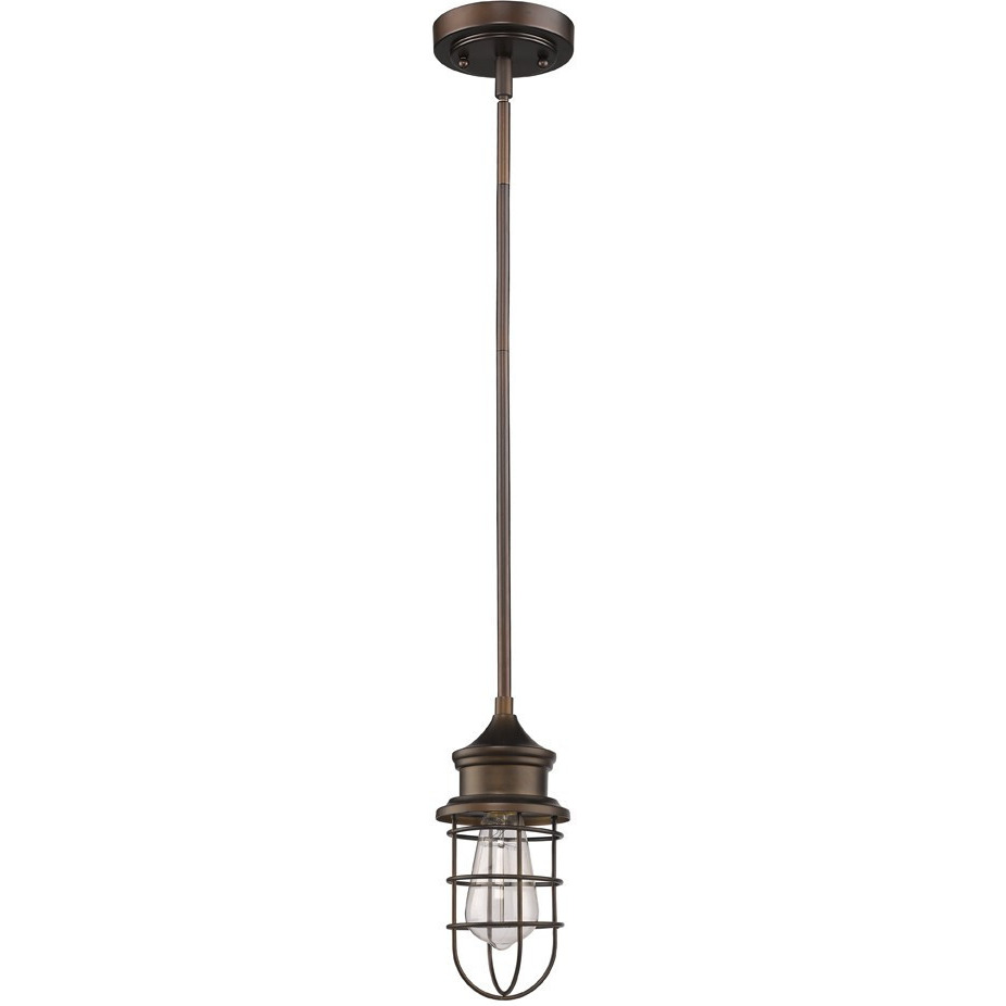 Antique Bronze Cage Pendant Hanging Light