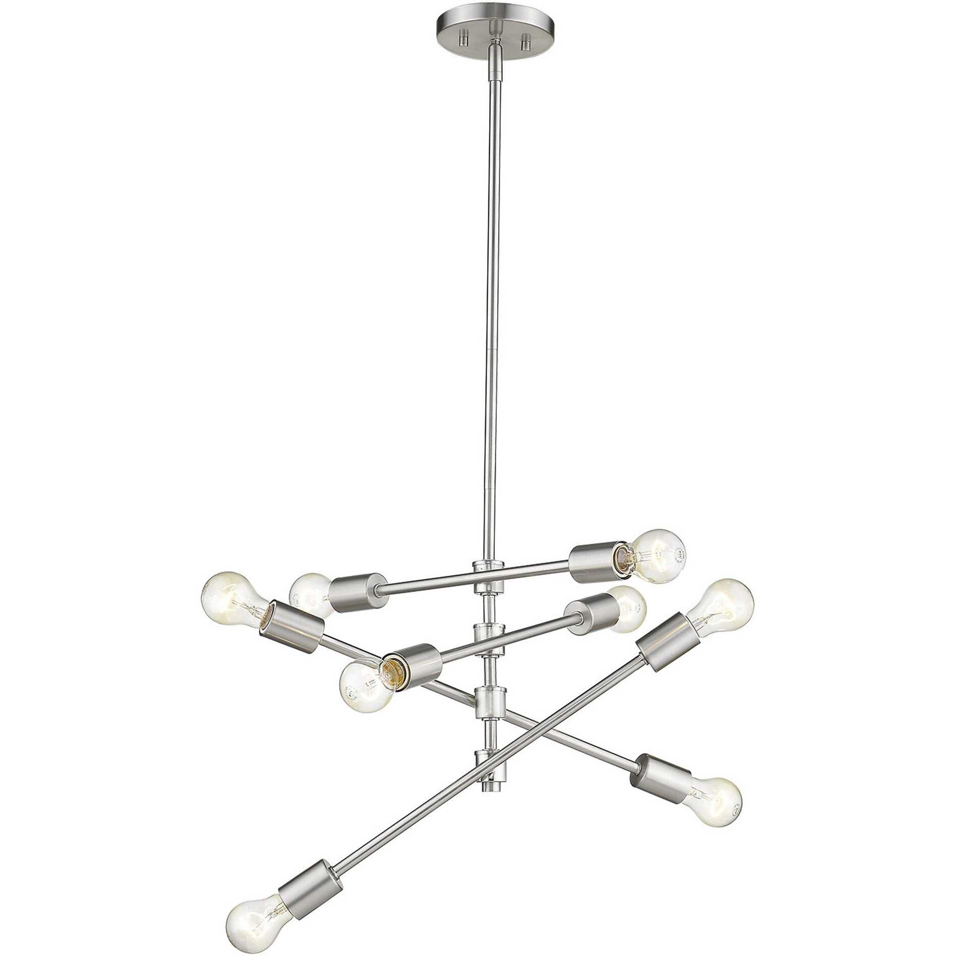 Calix 8-Light Satin Nickel Pendant