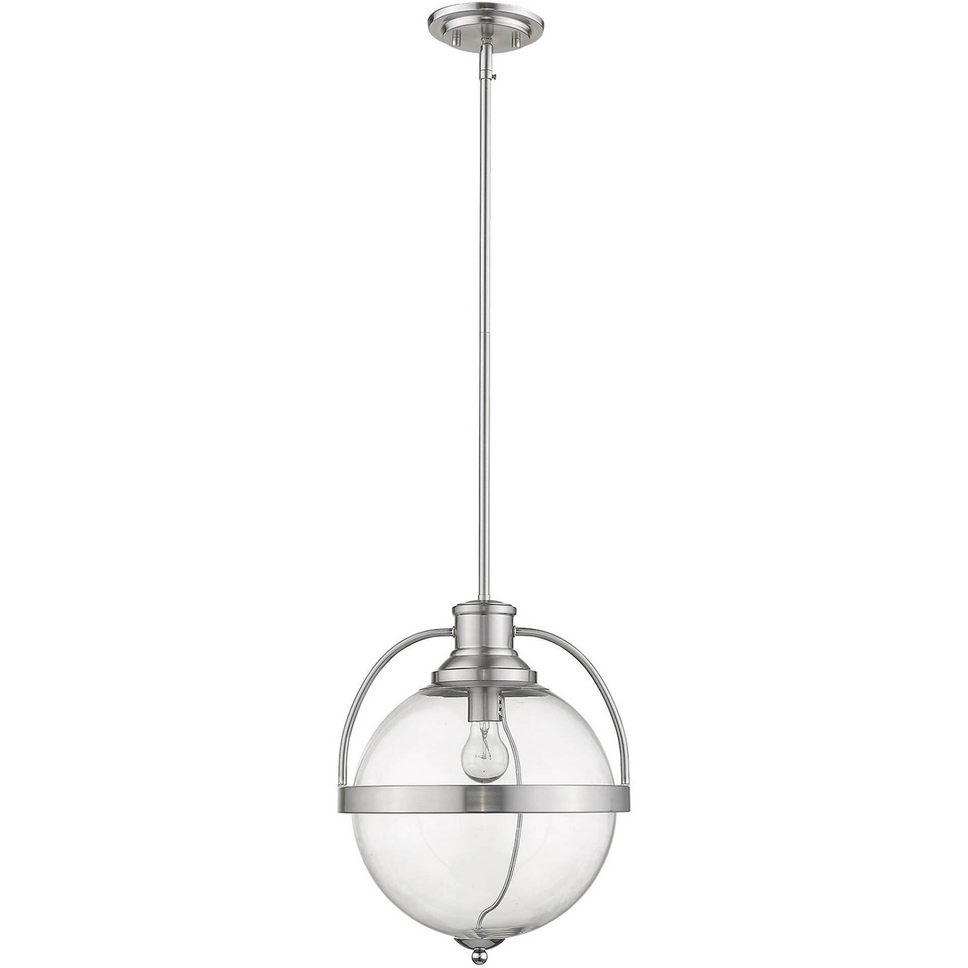Kassian 1-Light Satin Nickel Pendant
