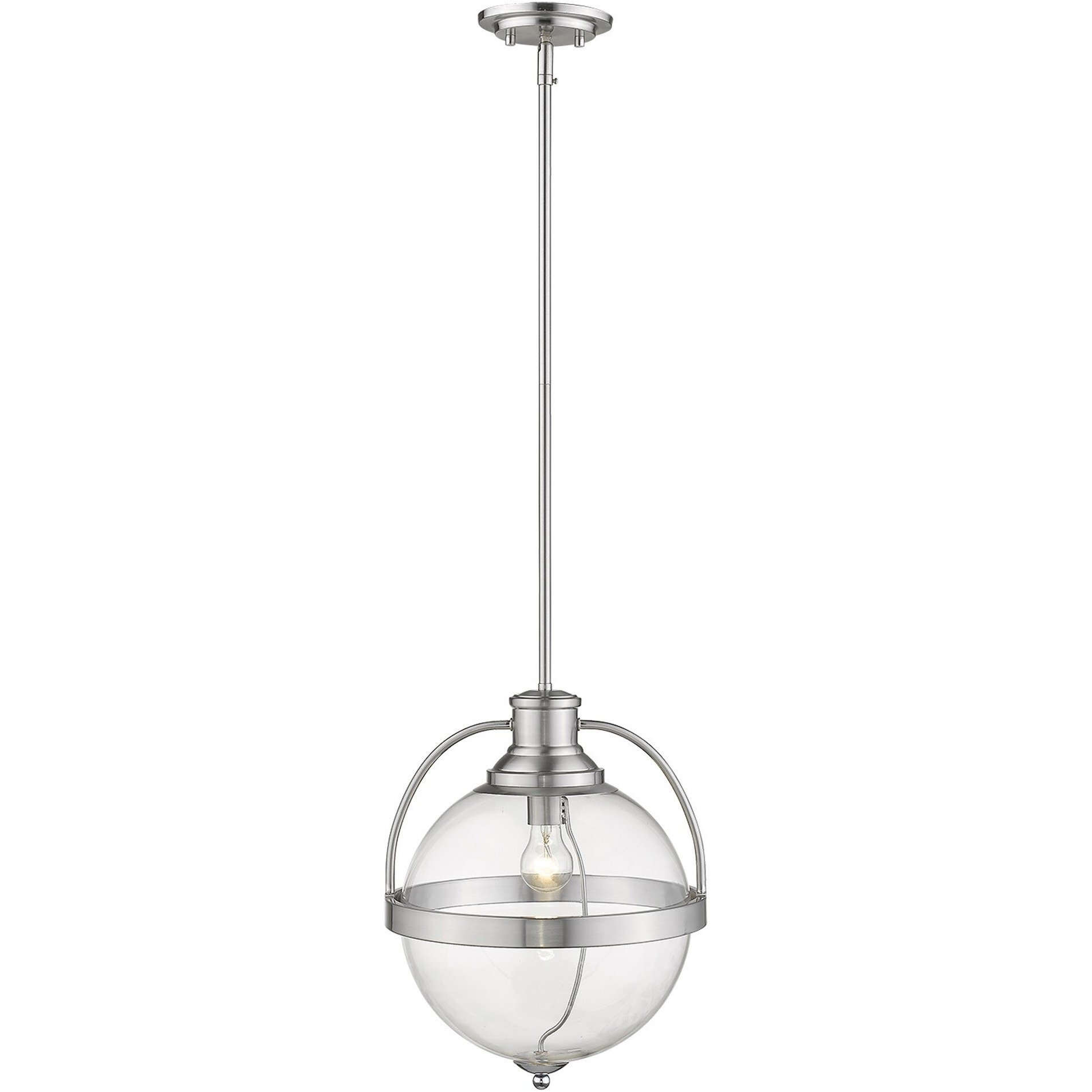 Kassian 1-Light Satin Nickel Pendant