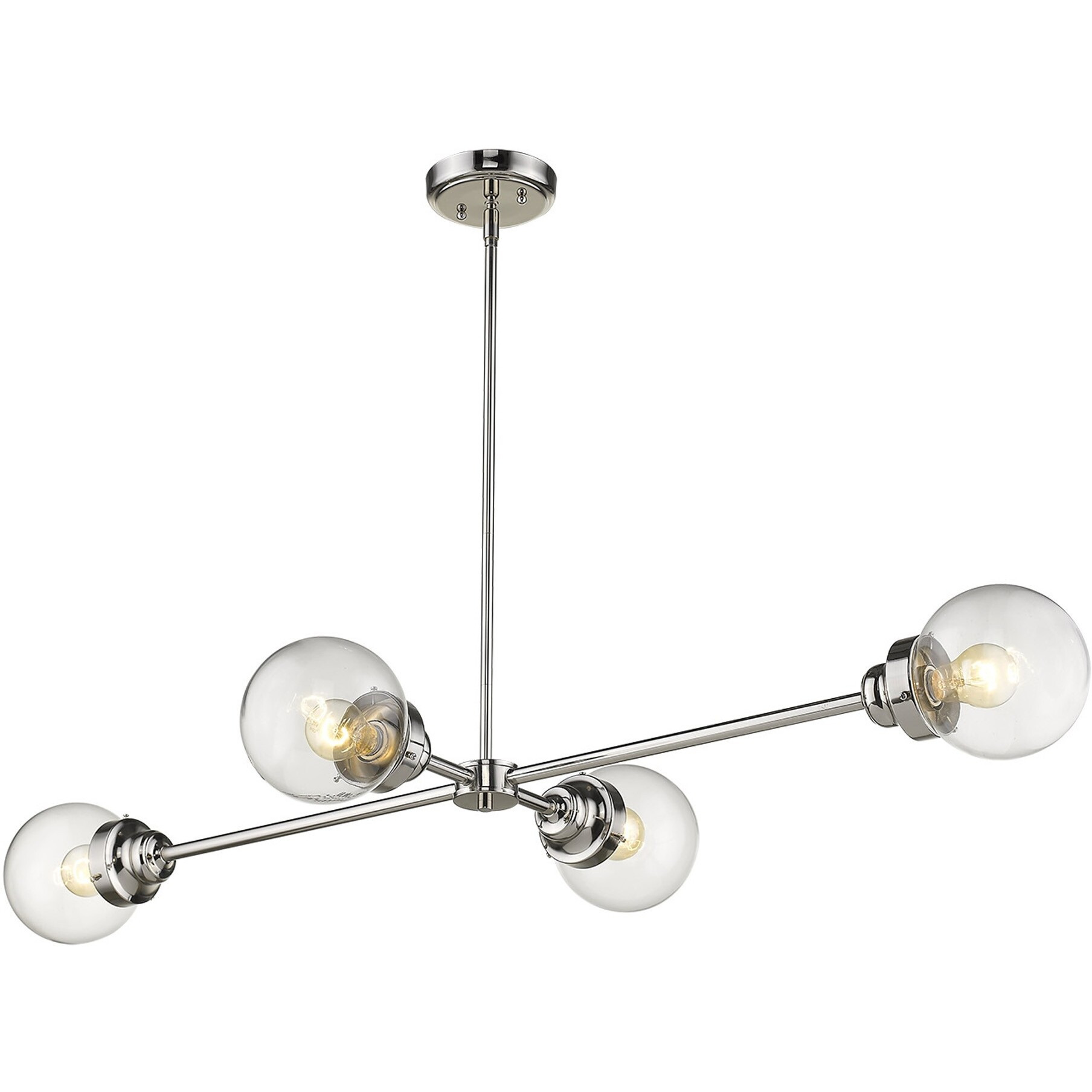 Portsmith 4-Light Polished Nickel Island Pendant