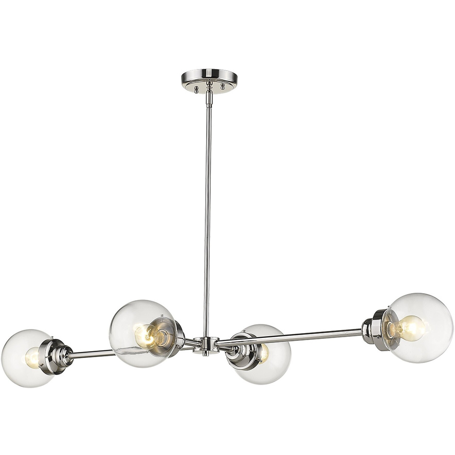 Portsmith 4-Light Polished Nickel Island Pendant