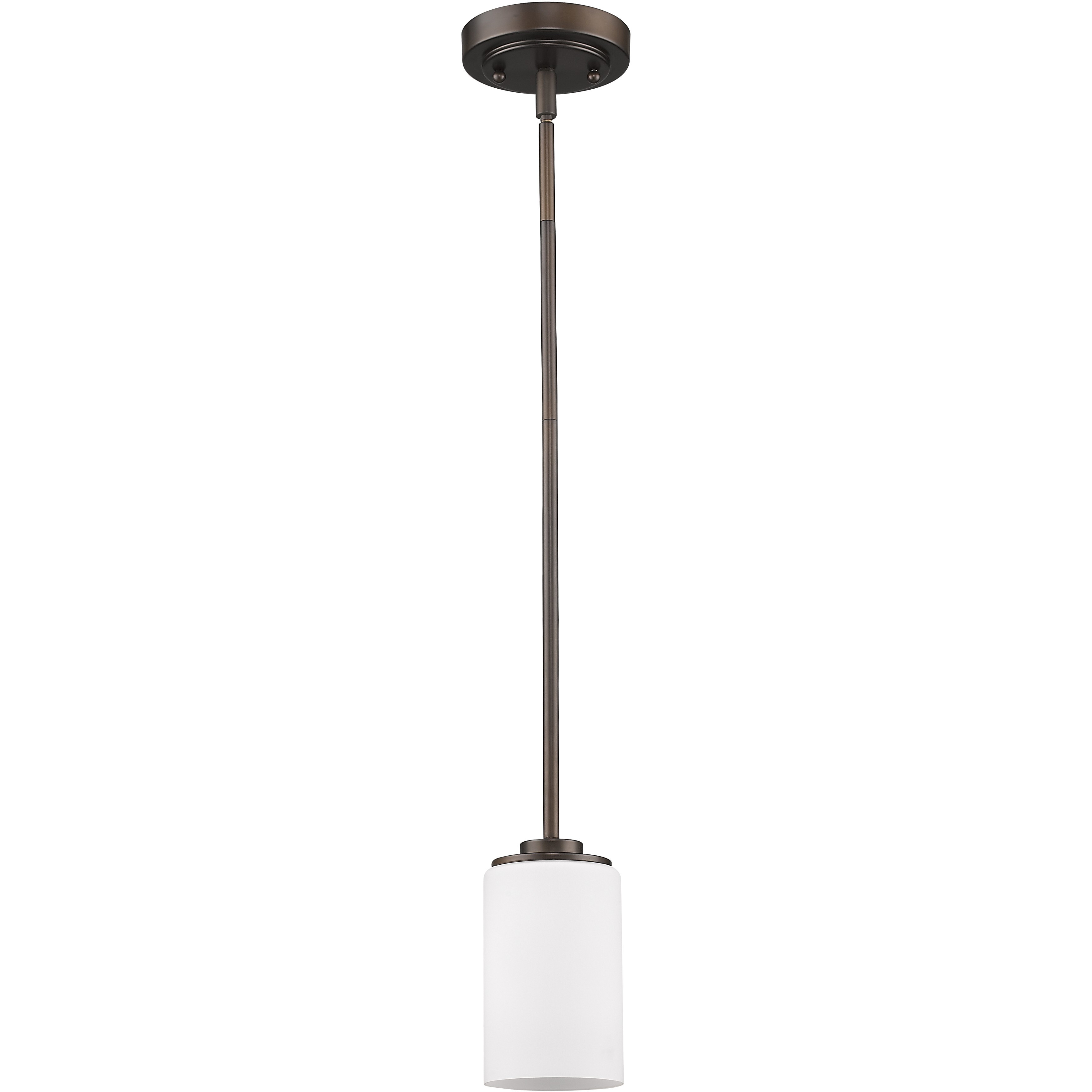 Bronze Frosted Glass Hanging Light