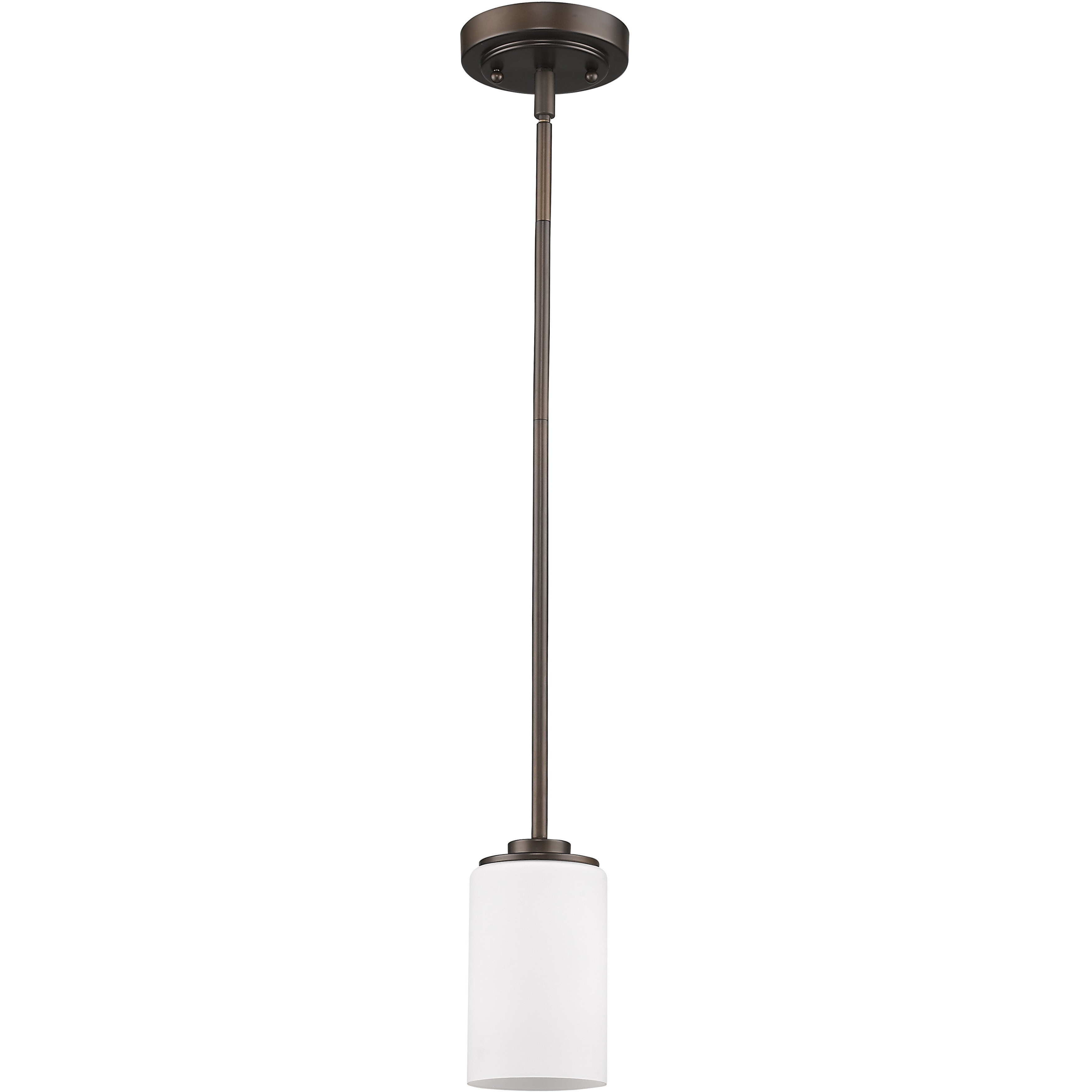 Bronze Frosted Glass Hanging Light