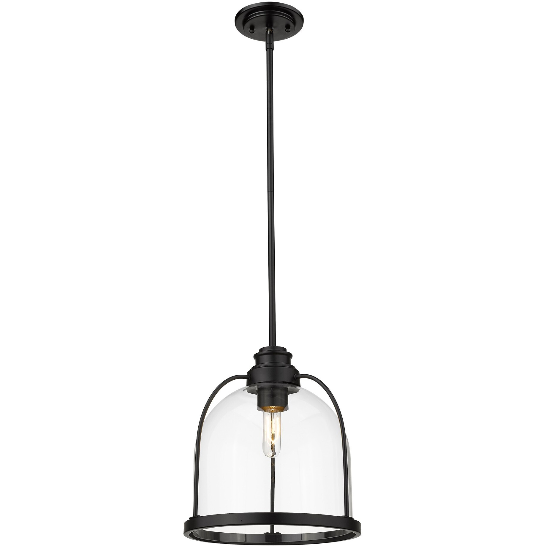 Stanton 1-Light Matte Black Pendant