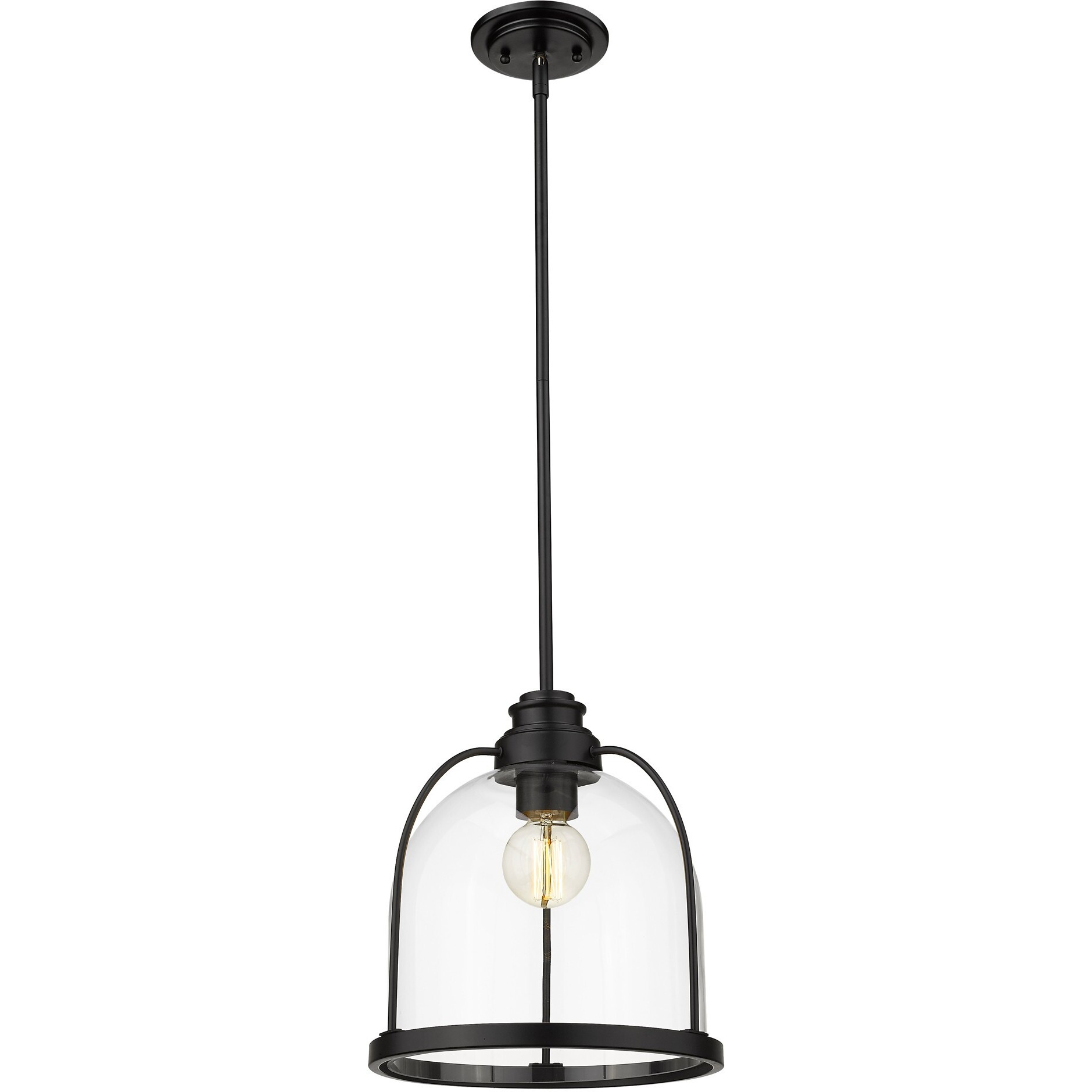 Stanton 1-Light Matte Black Pendant