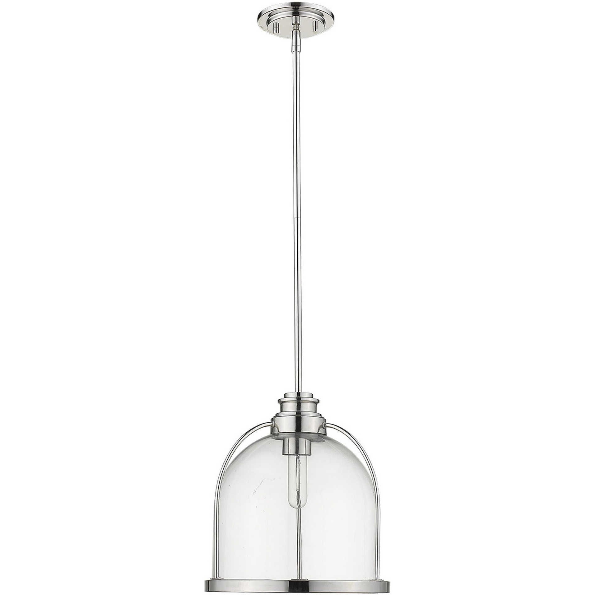 Stanton 1-Light Polished Nickel Pendant