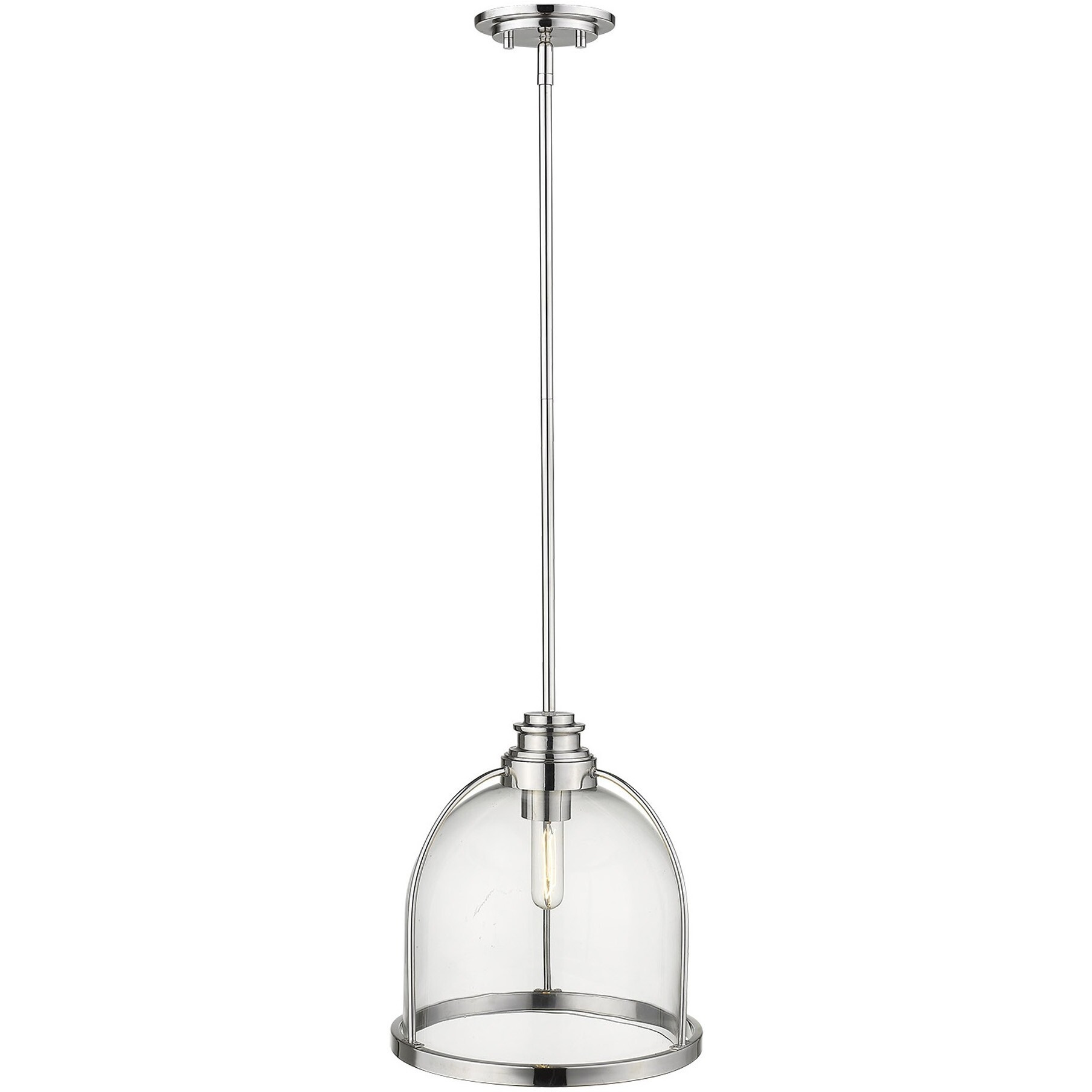 Stanton 1-Light Polished Nickel Pendant