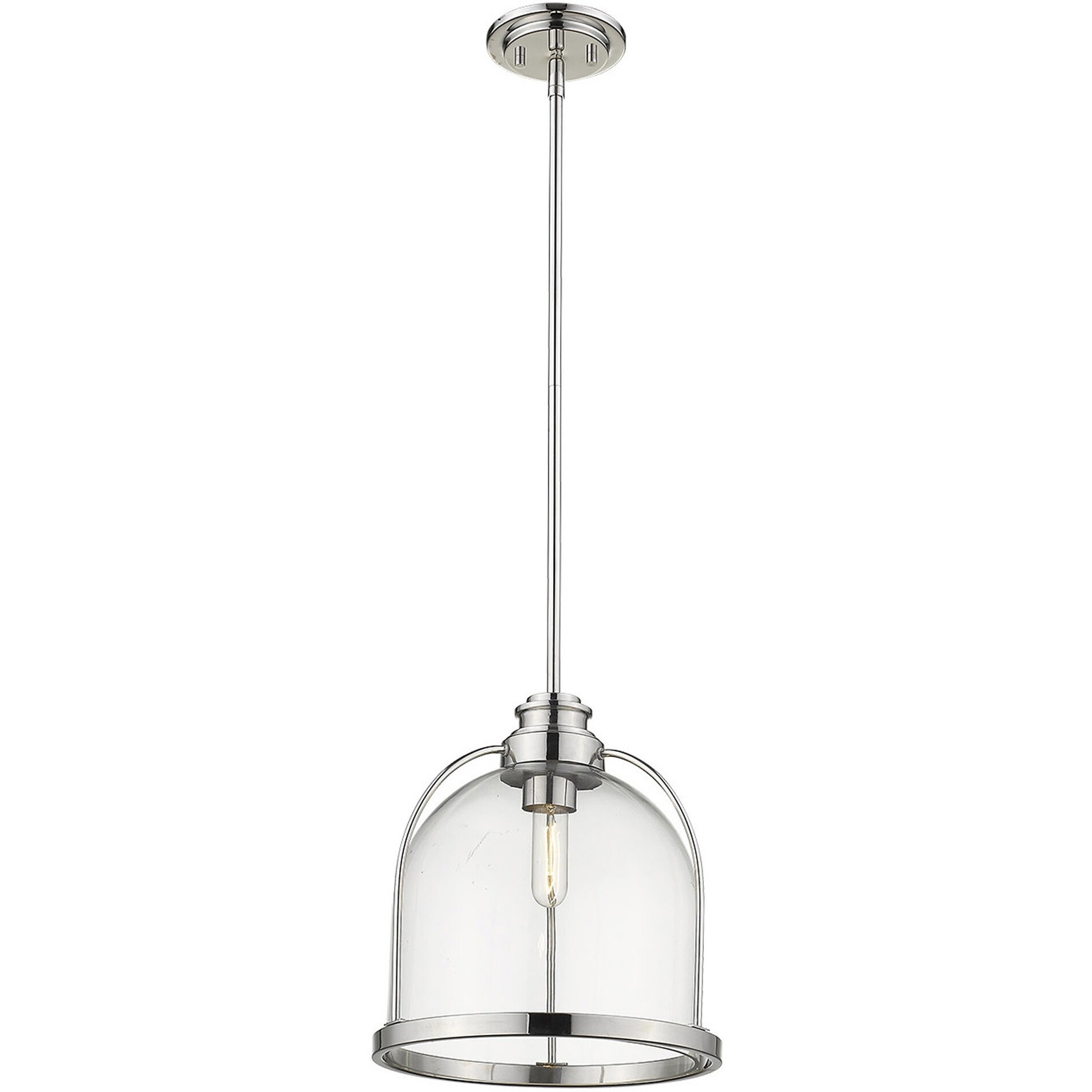 Stanton 1-Light Polished Nickel Pendant