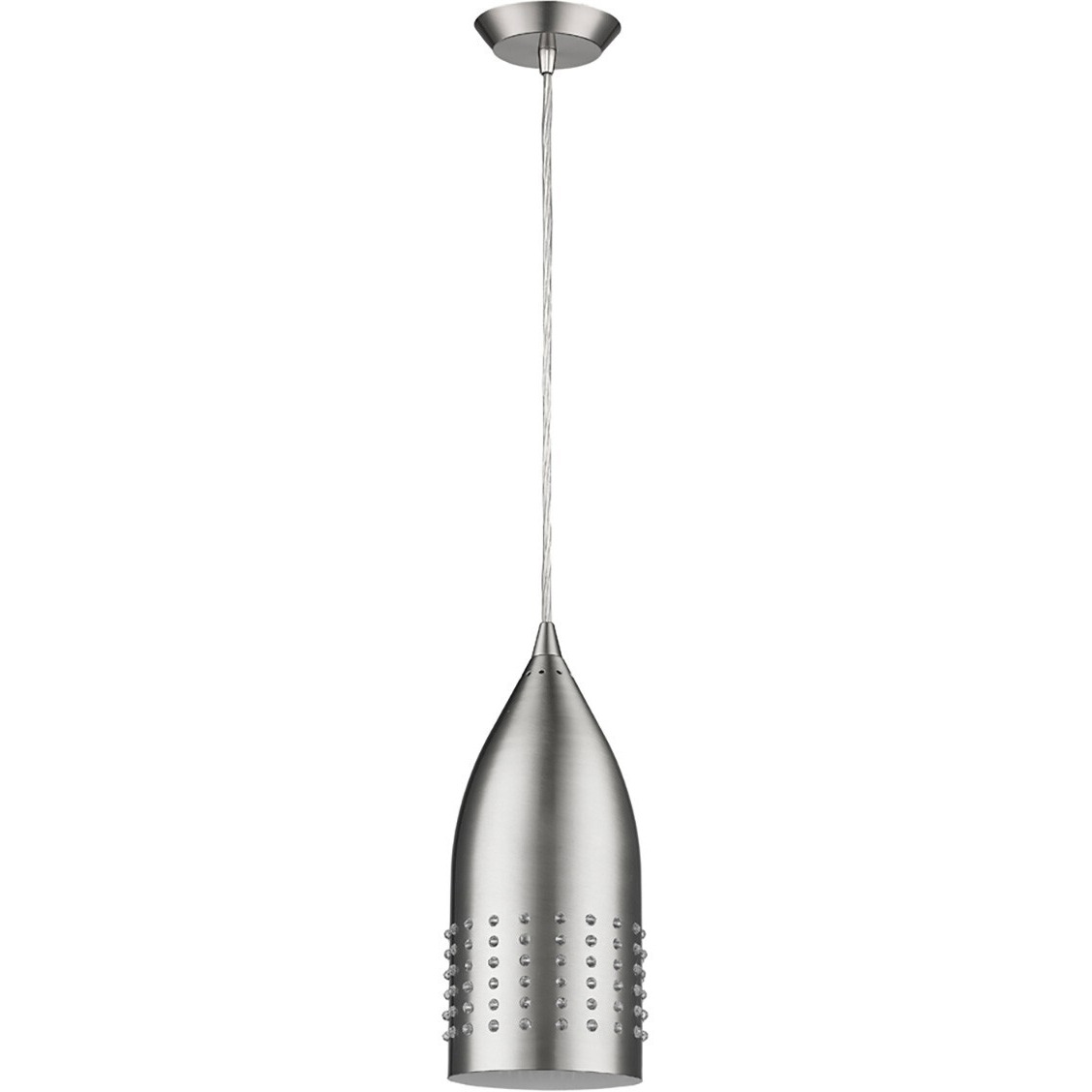 Silver Hanging Light With Glass Studs