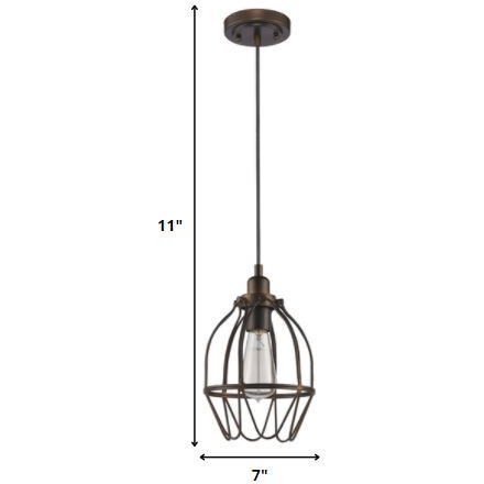 Antique Bronze Wire Pendant Hanging Light